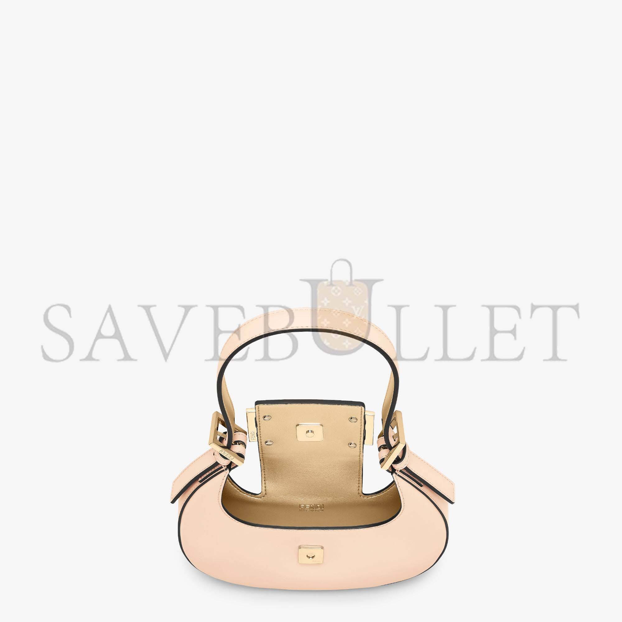 FENDI COOKIE - PALE PINK LEATHER MINI BAG 8BS065AAIWF14N1 (22*17.5*4.5cm) FENDI COOKIE - PALE PINK LEATHER MINI BAG 8BS065AAIWF14N1 (22*17.5*4.5cm)