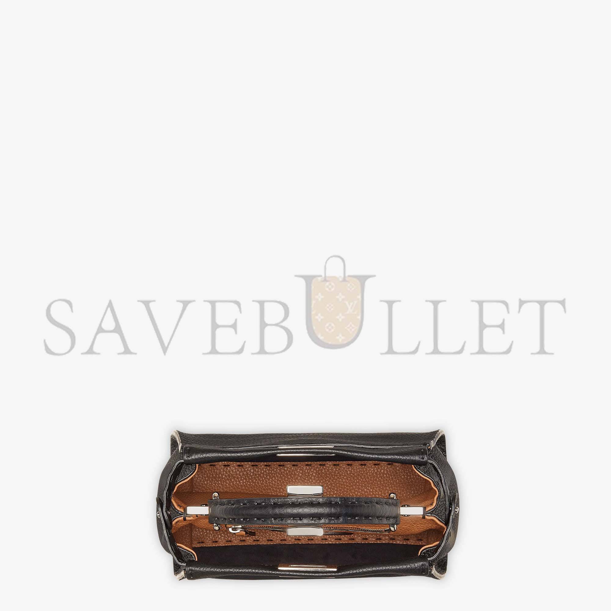 FENDI PEEKABOO MINI - BLACK SELLERIA BAG 8BN244Q0JF0E66 (23*18*11cm) FENDI PEEKABOO MINI - BLACK SELLERIA BAG 8BN244Q0JF0E66 (23*18*11cm)