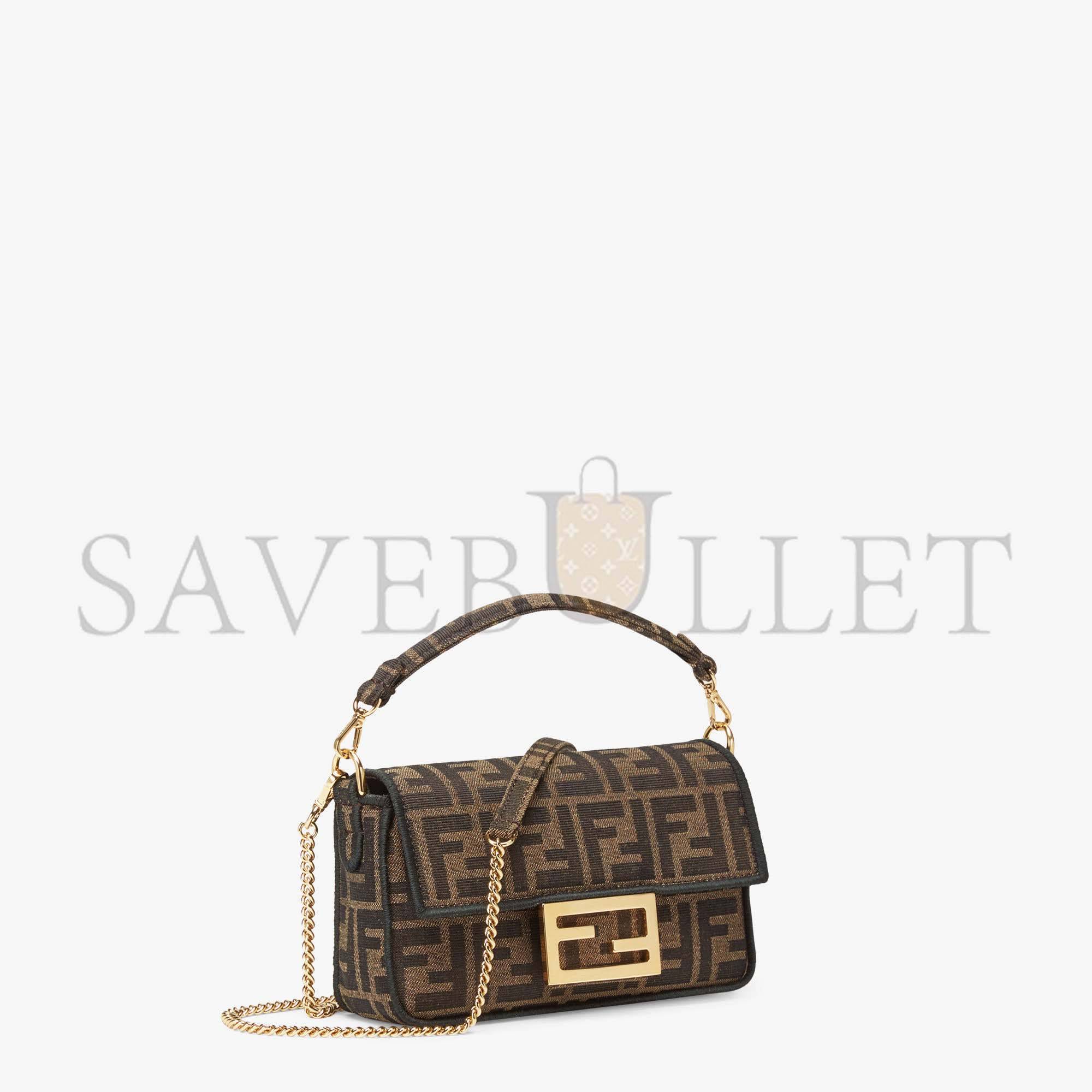 FENDI BAGUETTE MINI - JACQUARD FF FABRIC BAG 8BS017A6V5F17U4 (19*11.5*4cm) FENDI BAGUETTE MINI - JACQUARD FF FABRIC BAG 8BS017A6V5F17U4 (19*11.5*4cm)