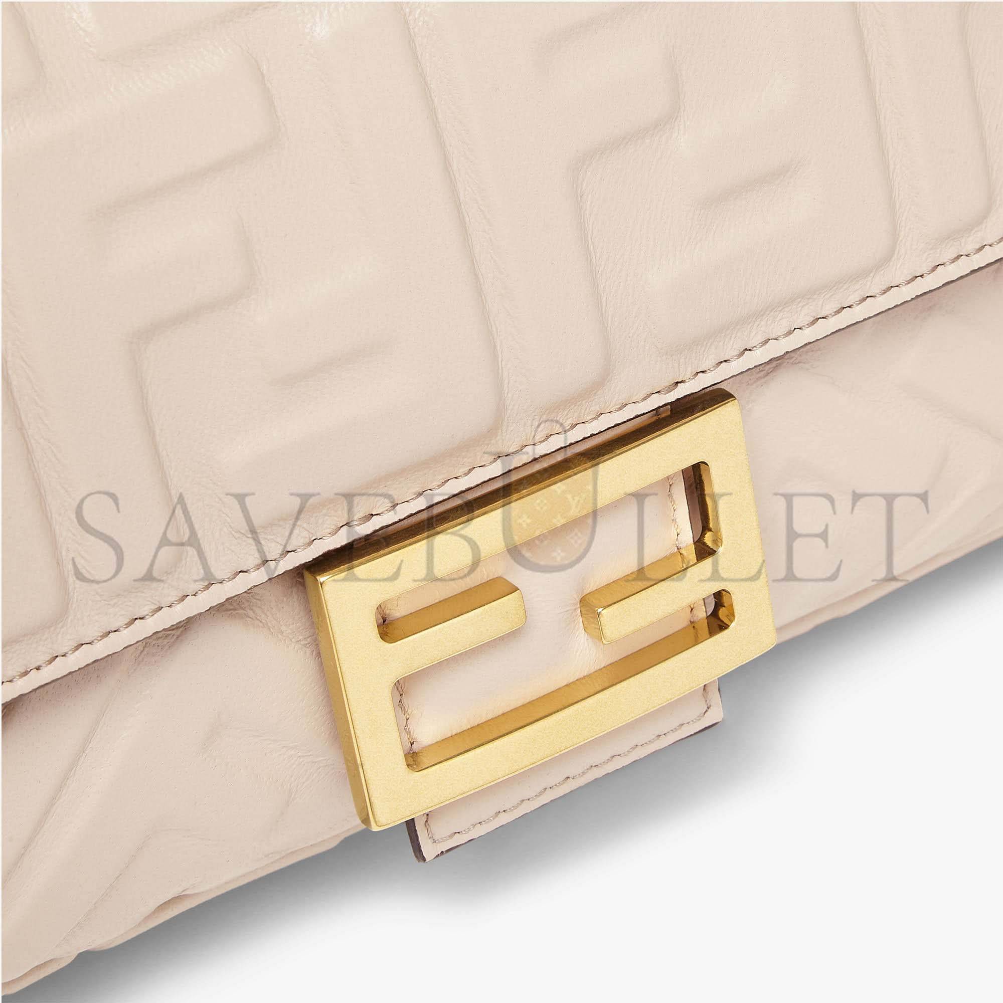 FENDI BAGUETTE - BEIGE NAPPA LEATHER BAG 8BR600A72VF19T5 (27*15*6cm) FENDI BAGUETTE - BEIGE NAPPA LEATHER BAG 8BR600A72VF19T5 (27*15*6cm)