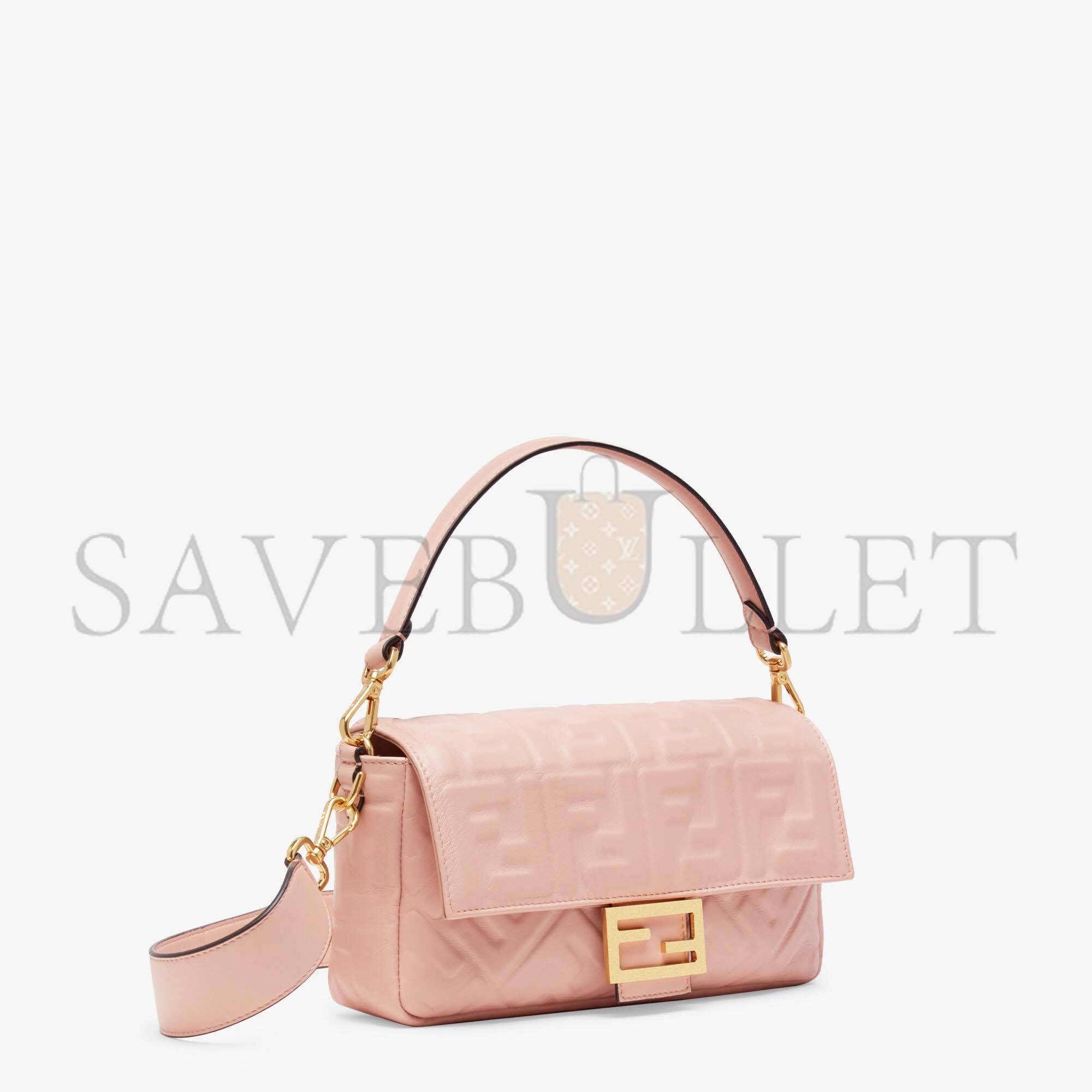 FENDI BAGUETTE - PINK NAPPA LEATHER BAG 8BR600A72VF19PQ (27*15*6cm) FENDI BAGUETTE - PINK NAPPA LEATHER BAG 8BR600A72VF19PQ (27*15*6cm)