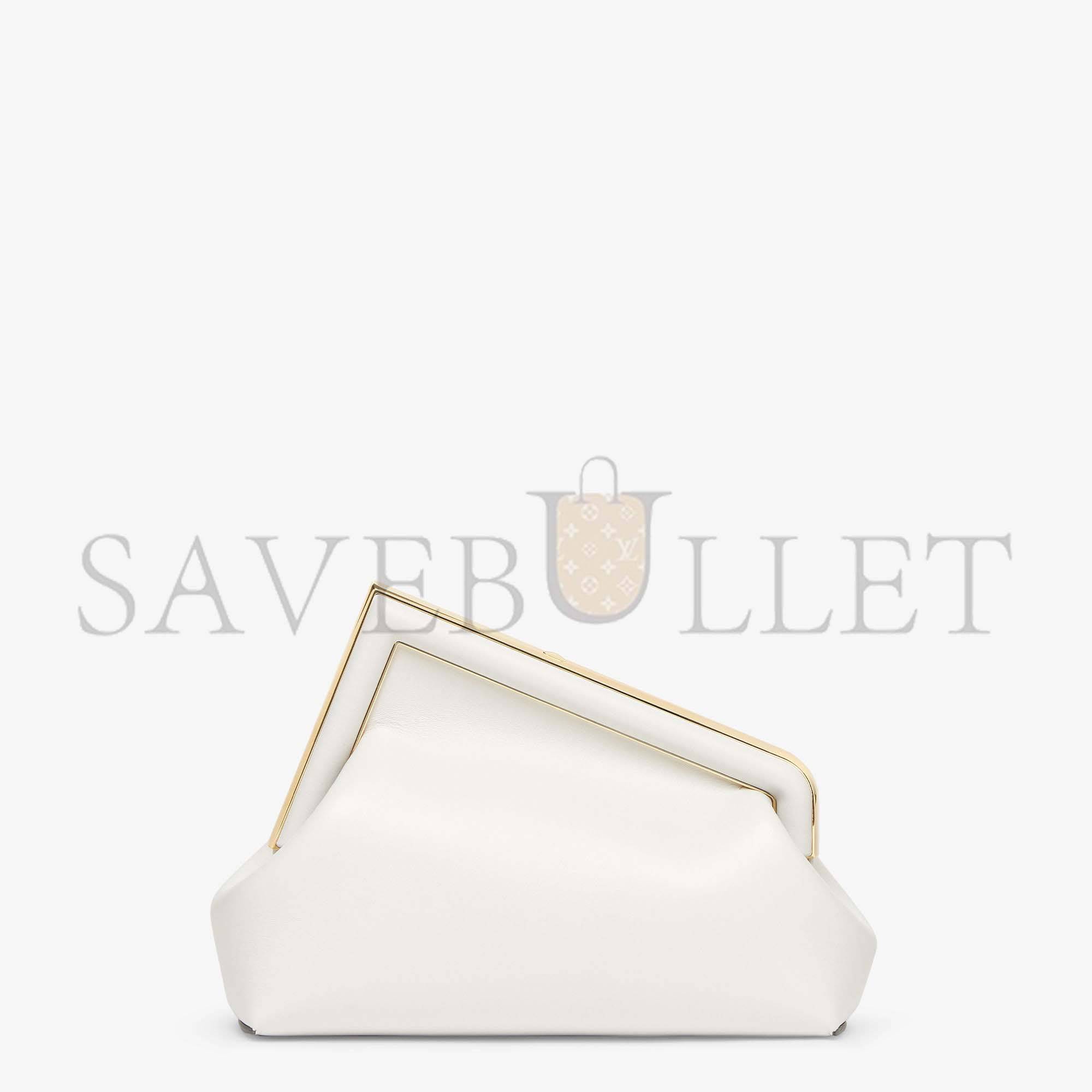 FENDI FIRST MIDI - WHITE LEATHER BAG 8BP137ABVEF0QVL (30*20*14cm) FENDI FIRST MIDI - WHITE LEATHER BAG 8BP137ABVEF0QVL (30*20*14cm)