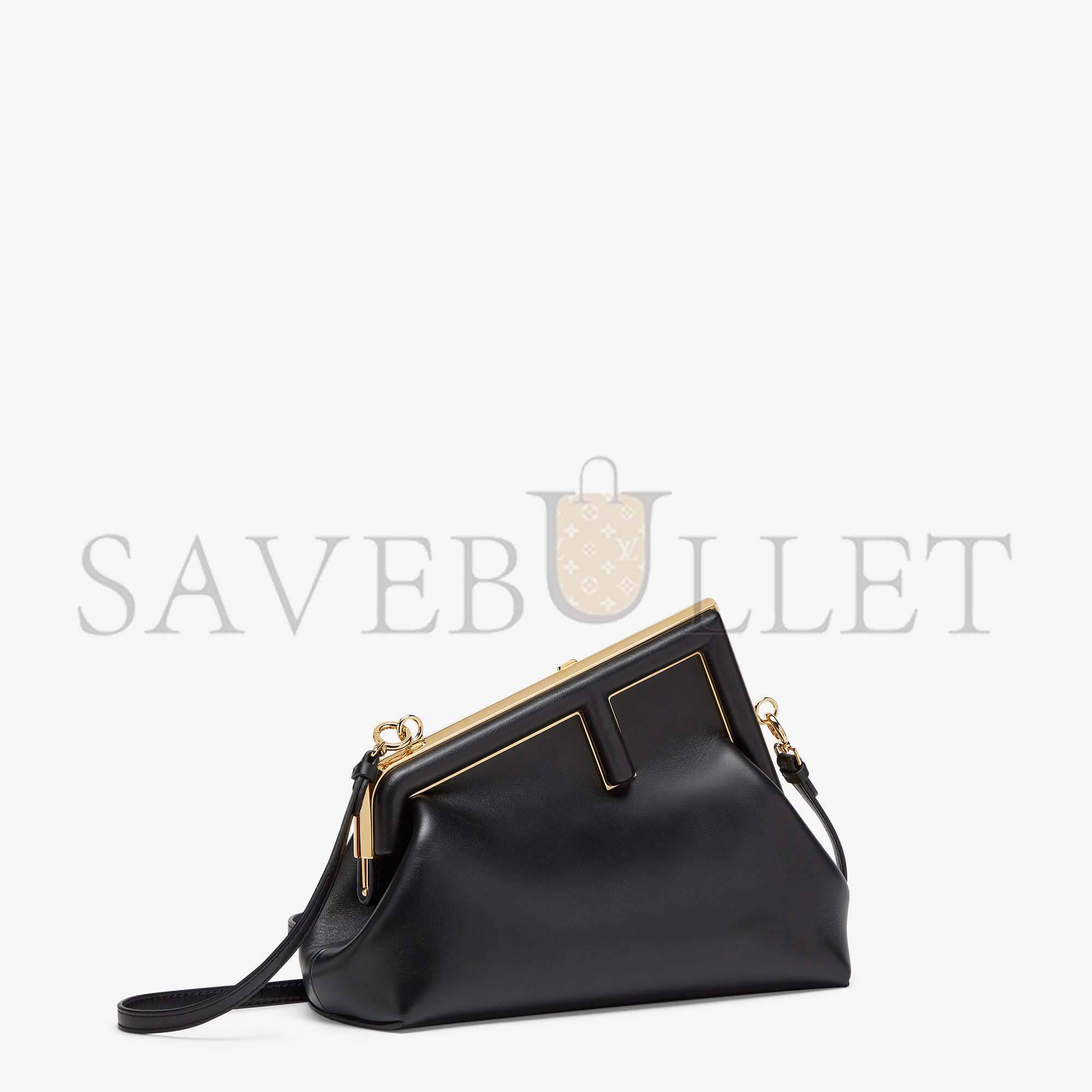 FENDI FIRST SMALL - BLACK LEATHER BAG 8BP129ABVEF0KUR (26*18*9.5cm) FENDI FIRST SMALL - BLACK LEATHER BAG 8BP129ABVEF0KUR (26*18*9.5cm)