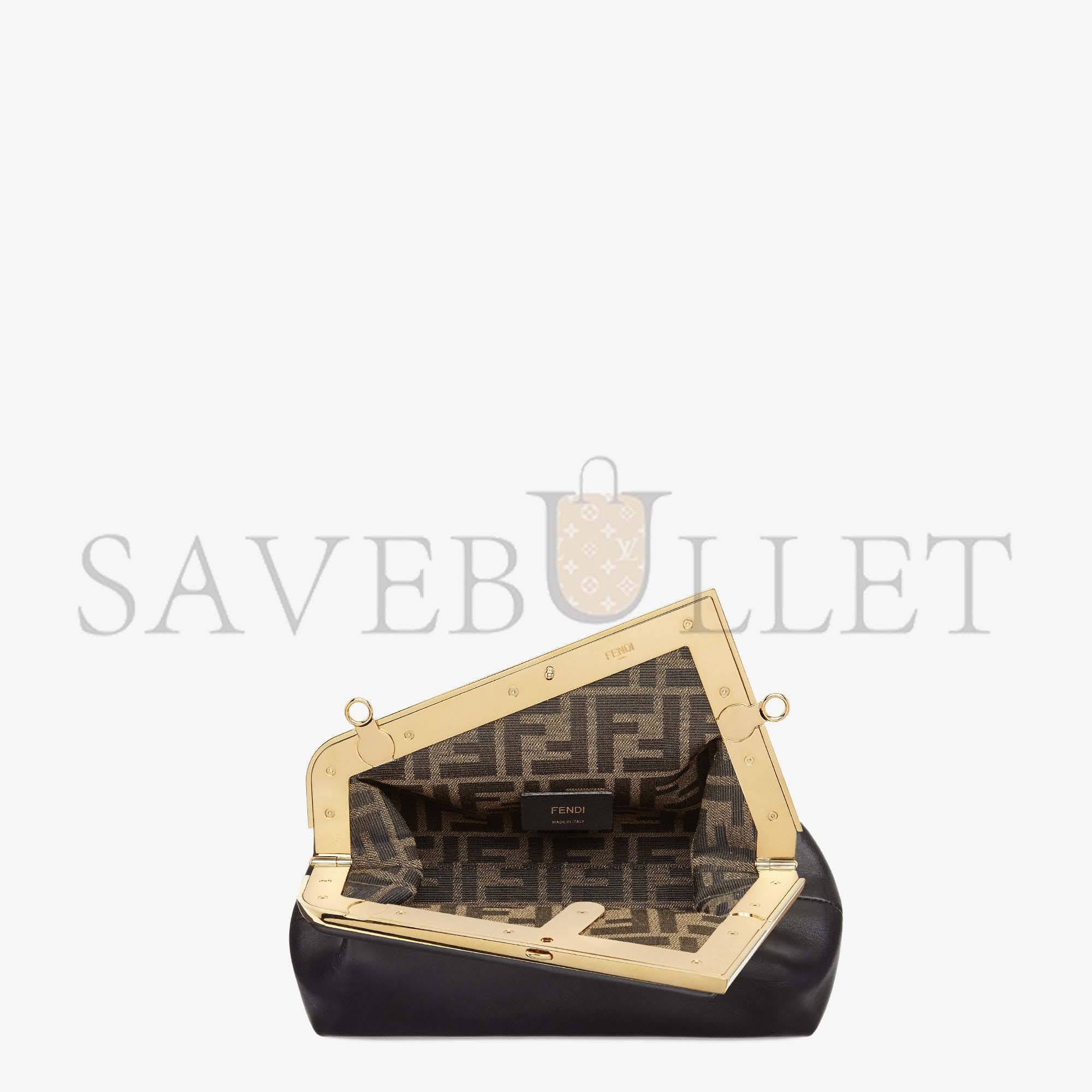 FENDI FIRST SMALL - BLACK LEATHER BAG 8BP129ABVEF0KUR (26*18*9.5cm) FENDI FIRST SMALL - BLACK LEATHER BAG 8BP129ABVEF0KUR (26*18*9.5cm)