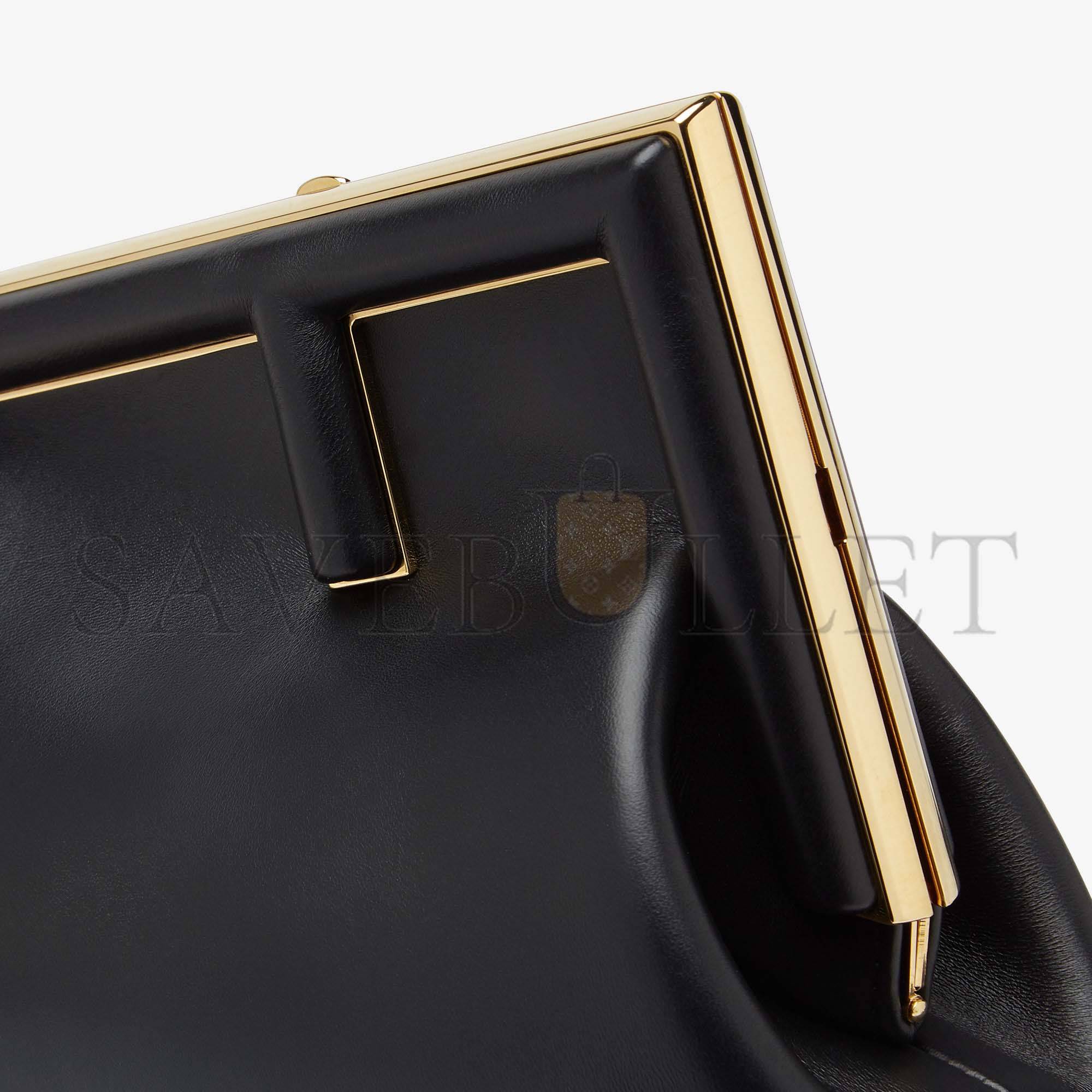 FENDI FIRST SMALL - BLACK LEATHER BAG 8BP129ABVEF0KUR (26*18*9.5cm) FENDI FIRST SMALL - BLACK LEATHER BAG 8BP129ABVEF0KUR (26*18*9.5cm)