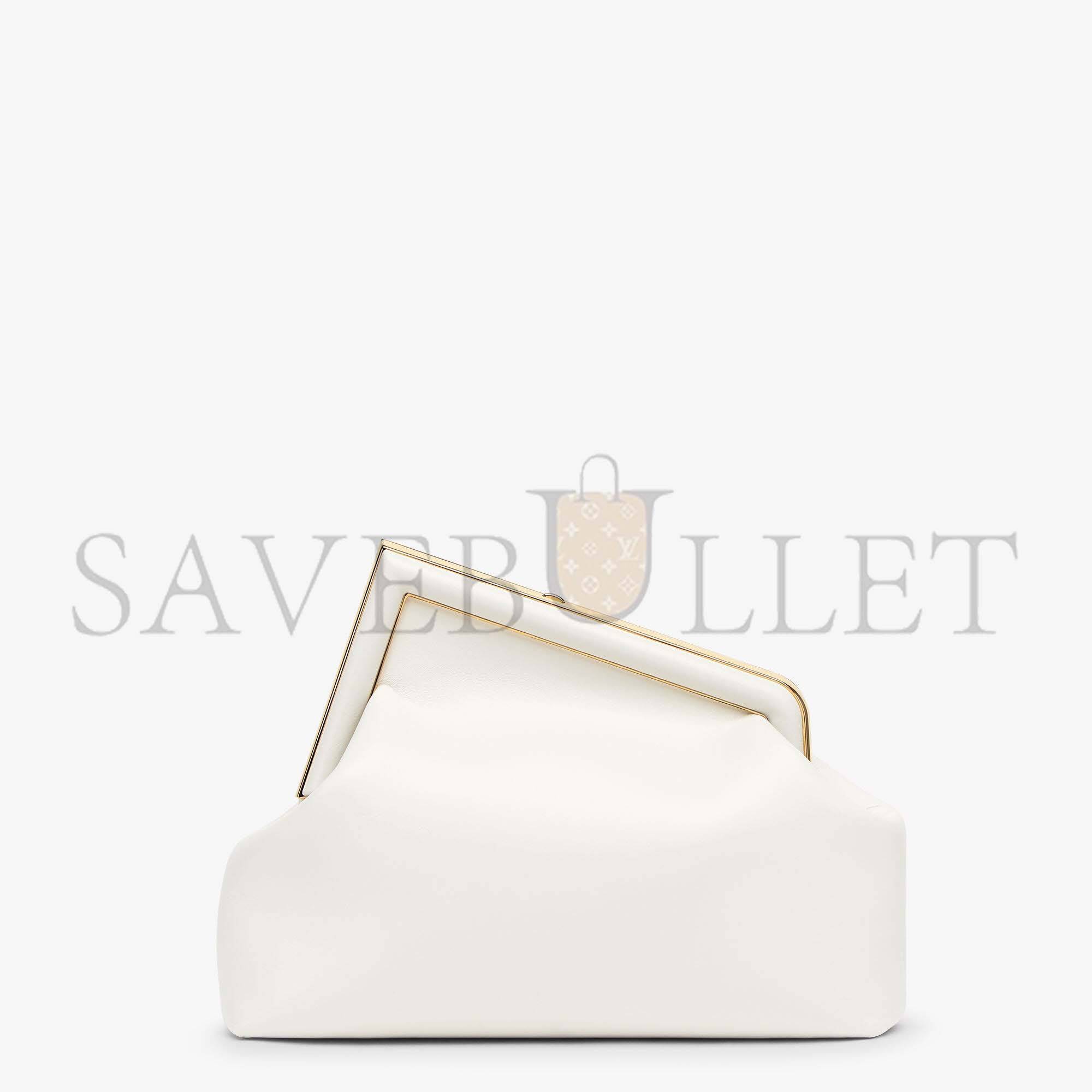 FENDI FIRST MEDIUM - WHITE LEATHER BAG8BP127ABVEF0QVL (32.5*23.5*15cm) FENDI FIRST MEDIUM - WHITE LEATHER BAG8BP127ABVEF0QVL (32.5*23.5*15cm)