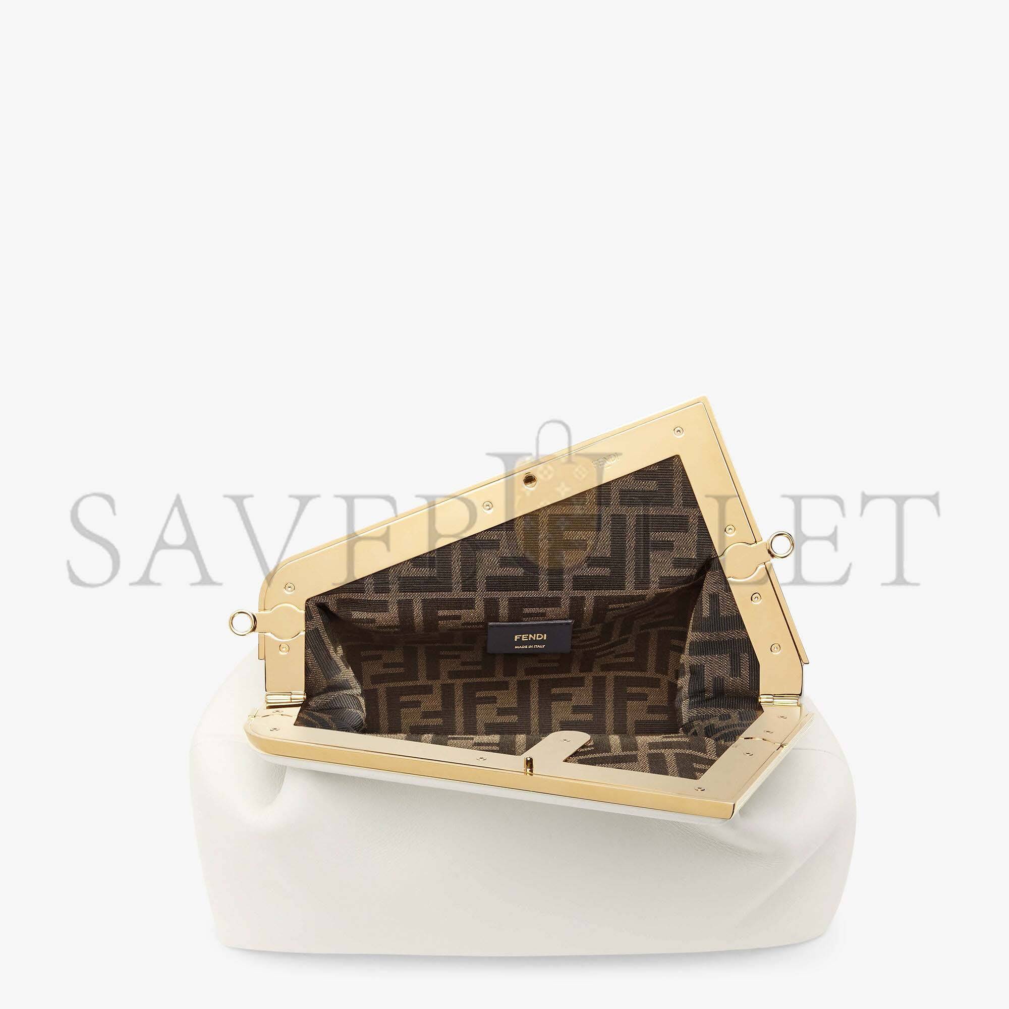 FENDI FIRST MEDIUM - WHITE LEATHER BAG8BP127ABVEF0QVL (32.5*23.5*15cm) FENDI FIRST MEDIUM - WHITE LEATHER BAG8BP127ABVEF0QVL (32.5*23.5*15cm)