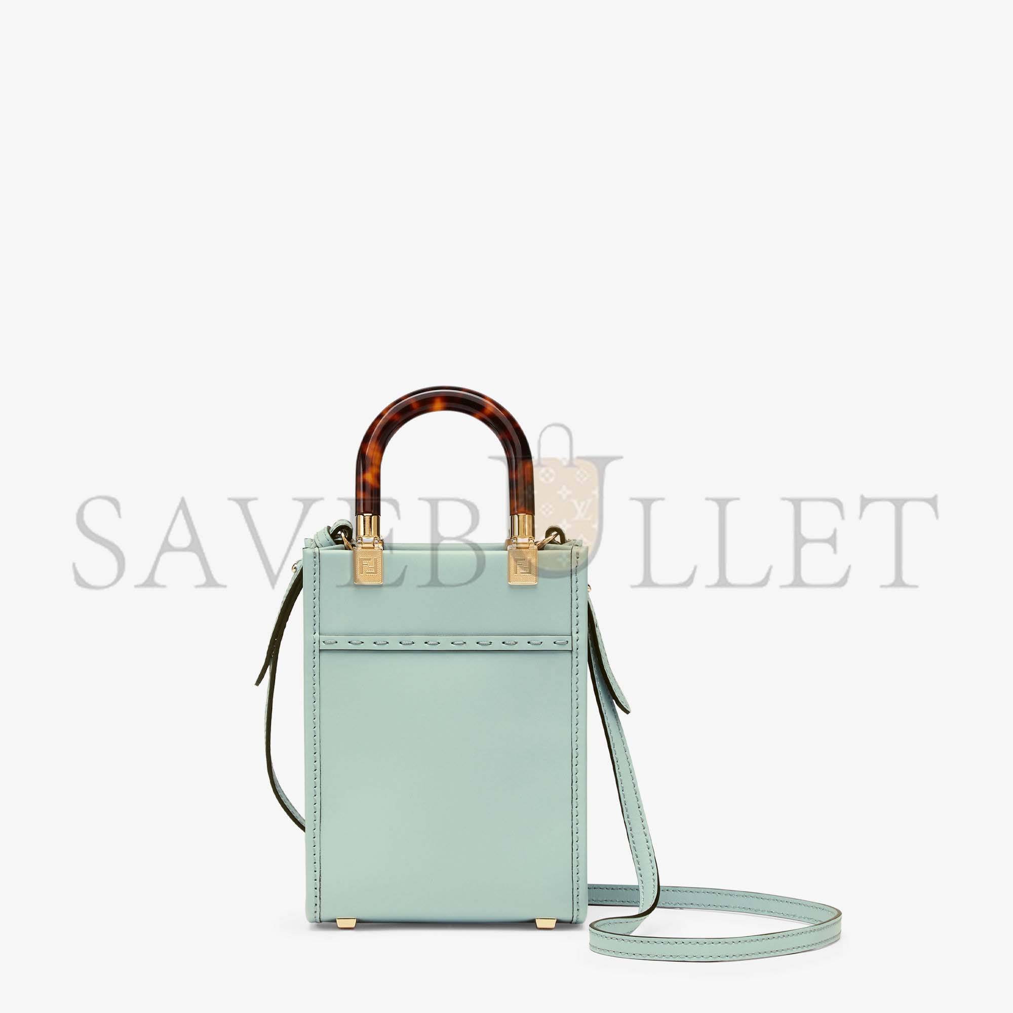 FENDI MINI SUNSHINE SHOPPER - MINT GREEN LEATHER MINI-BAG 8BS051ABVLF03HW (18*13*6.5cm) FENDI MINI SUNSHINE SHOPPER - MINT GREEN LEATHER MINI-BAG 8BS051ABVLF03HW (18*13*6.5cm)