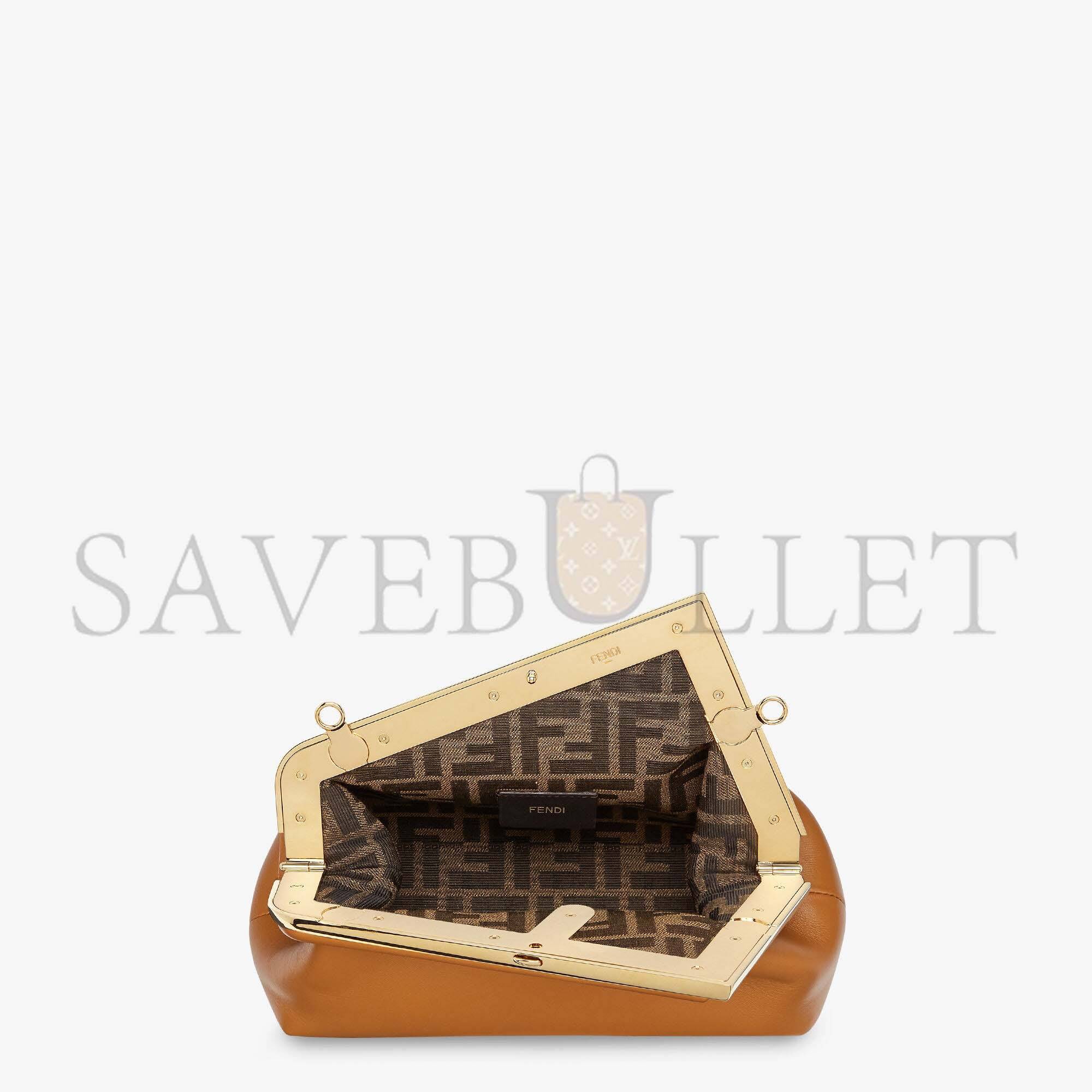 FENDI FIRST SMALL - BROWN LEATHER BAG 8BP129ABVEF0NYJ (26*18*9.5cm) FENDI FIRST SMALL - BROWN LEATHER BAG 8BP129ABVEF0NYJ (26*18*9.5cm)
