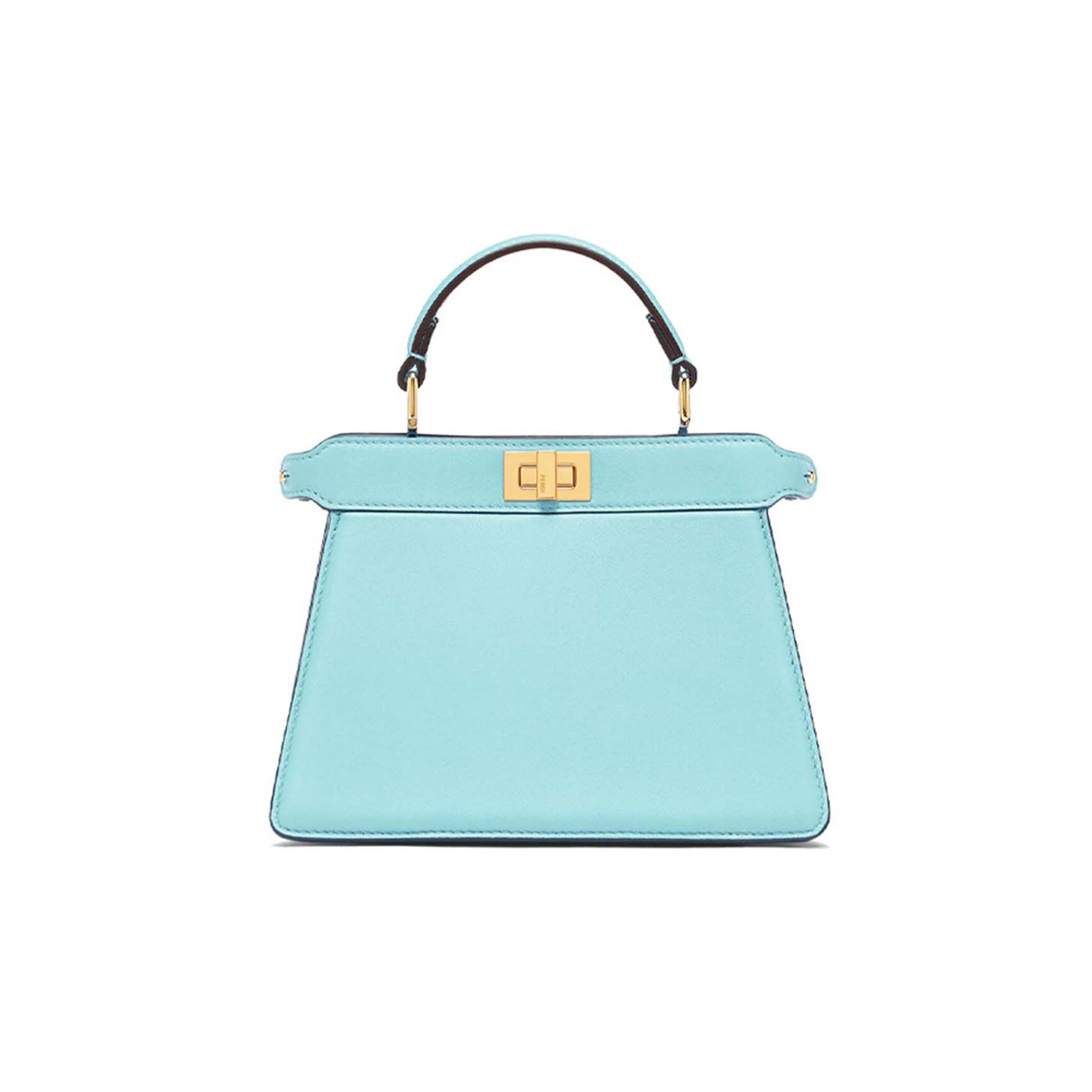 FENDI PEEKABOO ISEEU PETITE - TURQUOISE PADDED NAPPA LEATHER 8BN335ABVEF1JTX (20*15.5*11cm) FENDI PEEKABOO ISEEU PETITE - TURQUOISE PADDED NAPPA LEATHER 8BN335ABVEF1JTX (20*15.5*11cm)