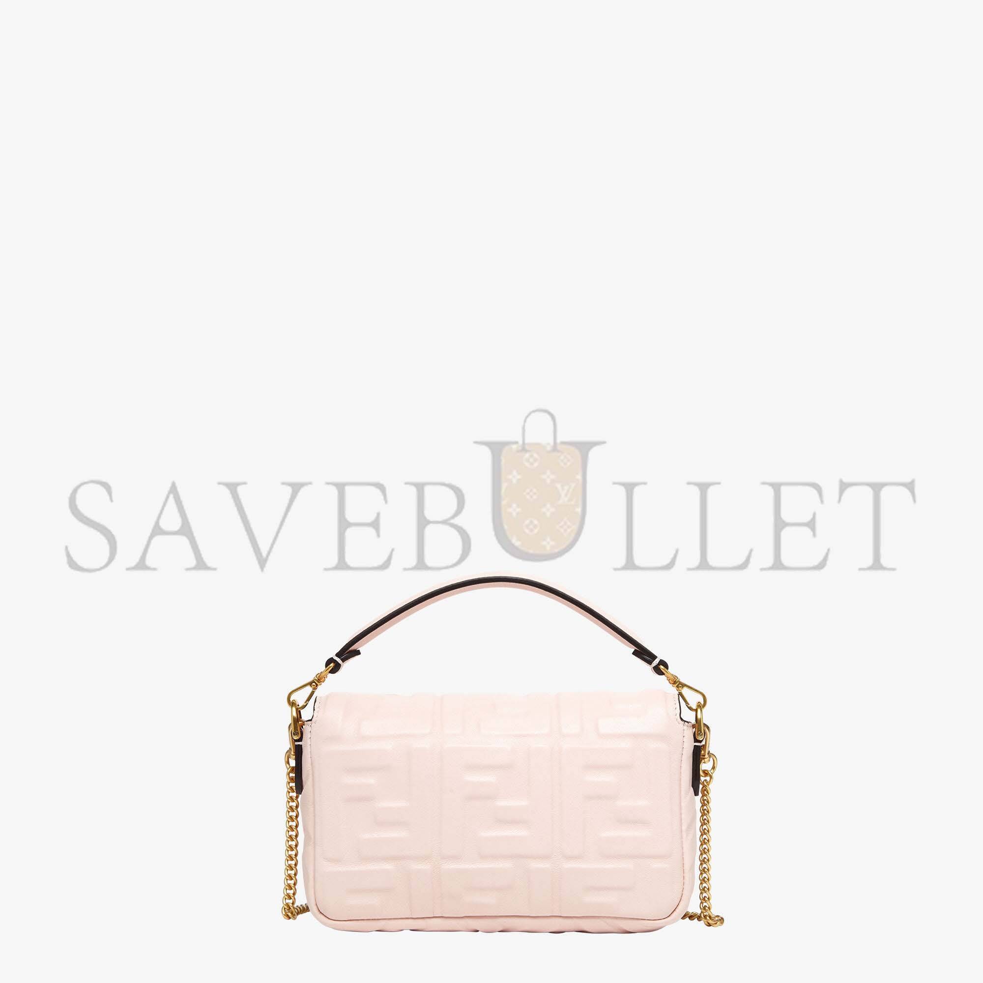FENDI BAGUETTE MINI - PINK FF NAPPA LEATHER BAG 8BS017A72VF180X (19*11.5*4cm) FENDI BAGUETTE MINI - PINK FF NAPPA LEATHER BAG 8BS017A72VF180X (19*11.5*4cm)