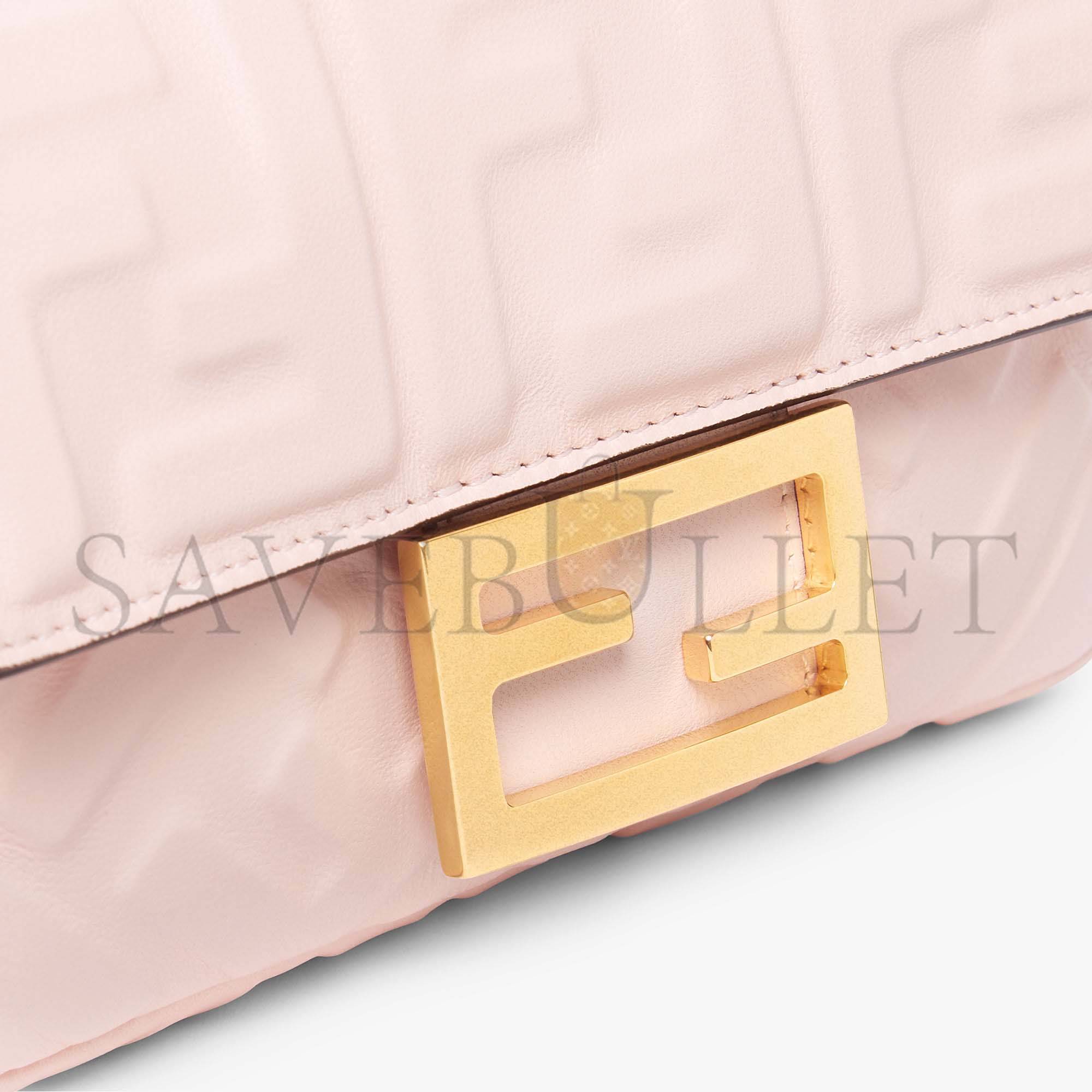 FENDI BAGUETTE MINI - PINK FF NAPPA LEATHER BAG 8BS017A72VF180X (19*11.5*4cm) FENDI BAGUETTE MINI - PINK FF NAPPA LEATHER BAG 8BS017A72VF180X (19*11.5*4cm)