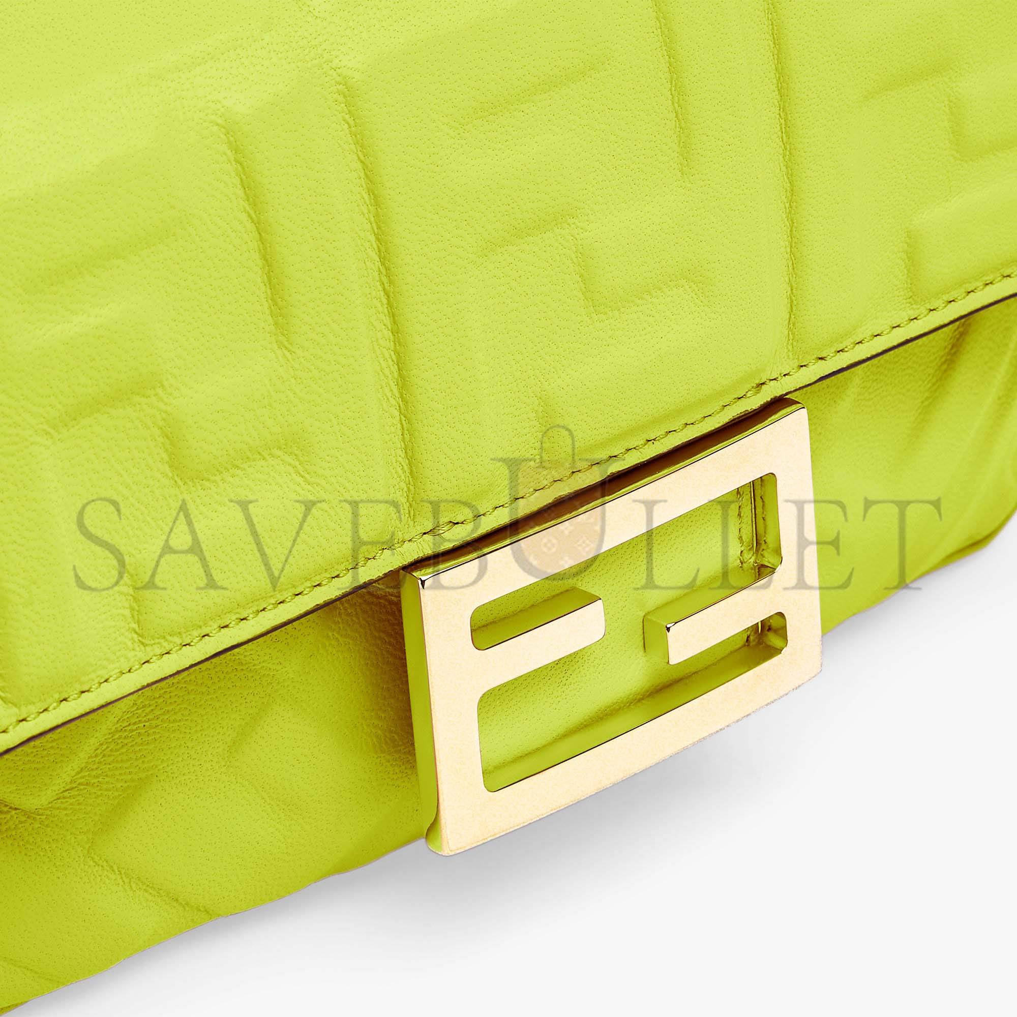 FENDI BAGUETTE MINI - ACID GREEN NAPPA LEATHER BAG 8BS017A72VF1JCM (19*11.5*4cm) FENDI BAGUETTE MINI - ACID GREEN NAPPA LEATHER BAG 8BS017A72VF1JCM (19*11.5*4cm)