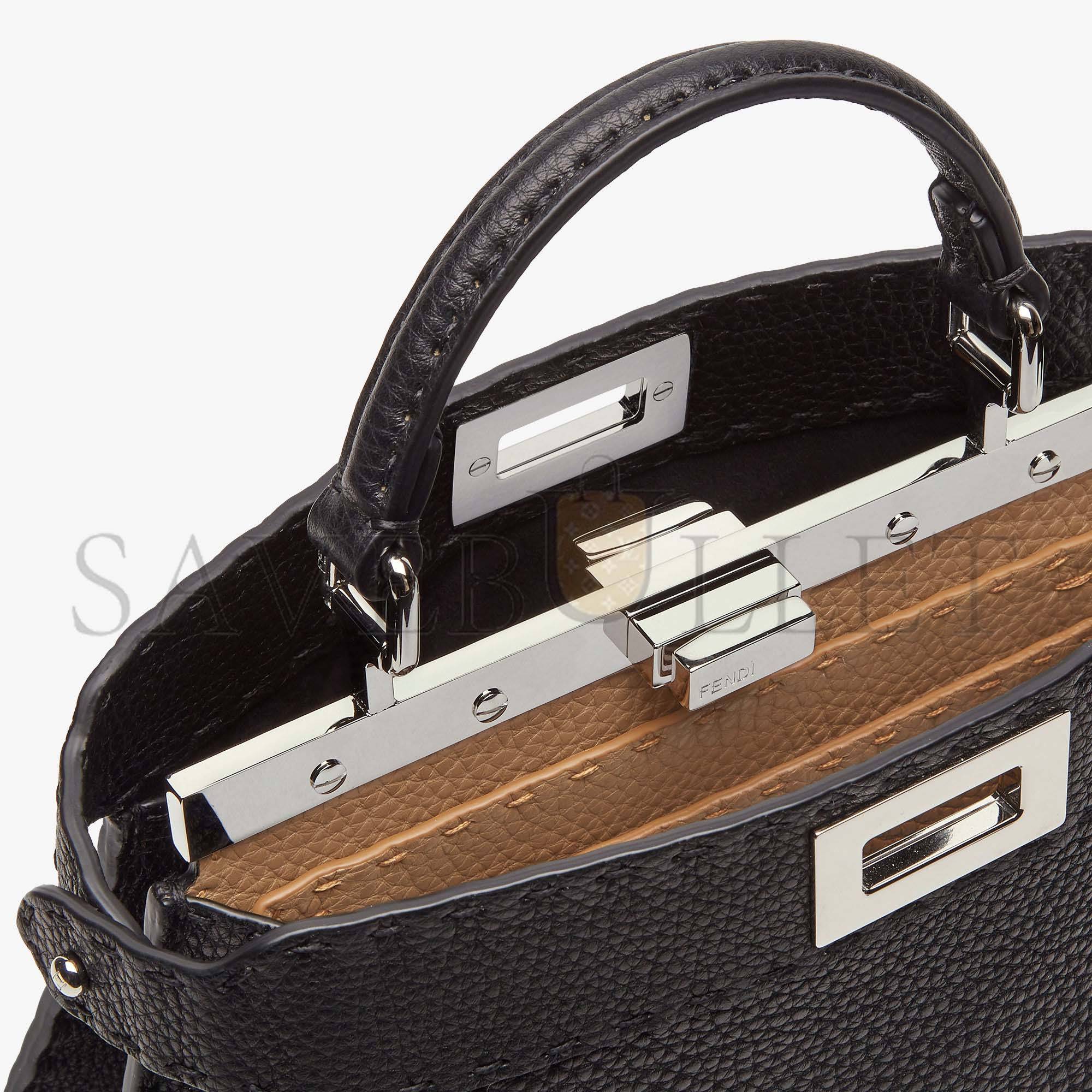 FENDI PEEKABOO I SEEU SMALL - BLACK SELLERIA BAG 8BN327ADYLF1EEJ (27*21*11cm) FENDI PEEKABOO I SEEU SMALL - BLACK SELLERIA BAG 8BN327ADYLF1EEJ (27*21*11cm)