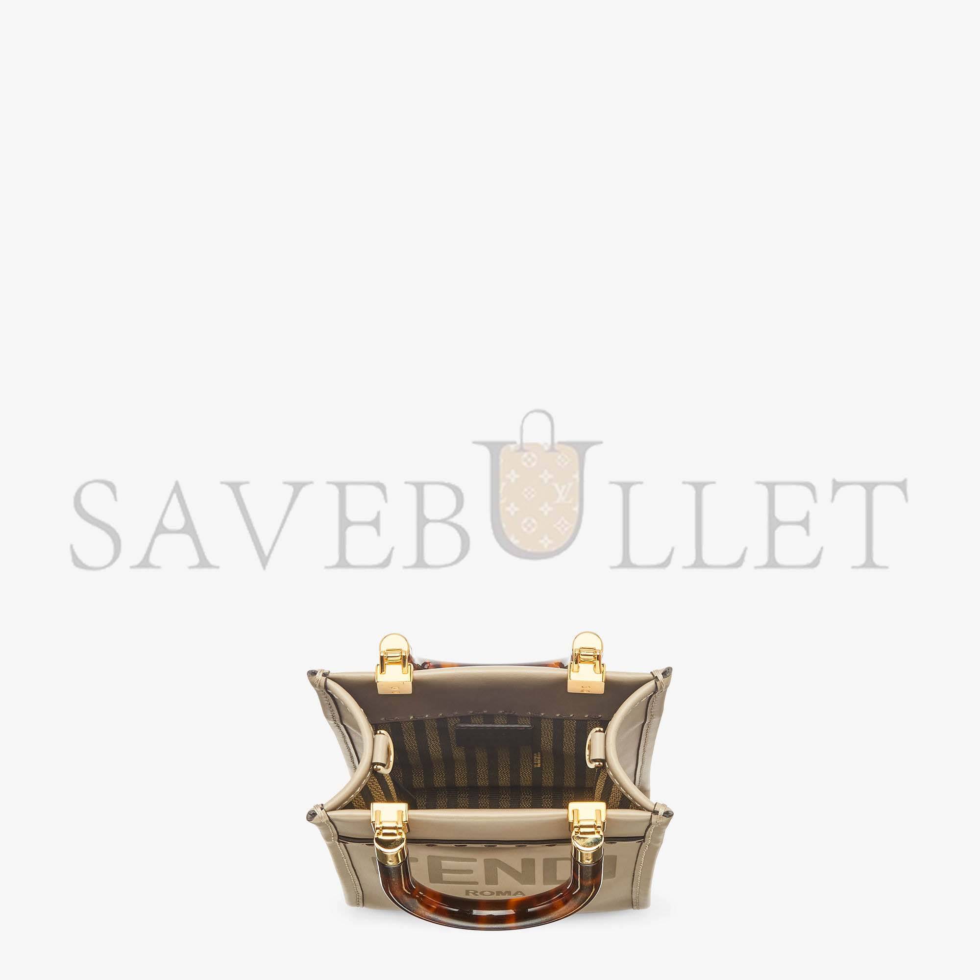 FENDI MINI SUNSHINE SHOPPER - DOVE-GRAY LEATHER MINI-BAG 8BS051ABVLF0E65 (18*13*6.5cm) FENDI MINI SUNSHINE SHOPPER - DOVE-GRAY LEATHER MINI-BAG 8BS051ABVLF0E65 (18*13*6.5cm)