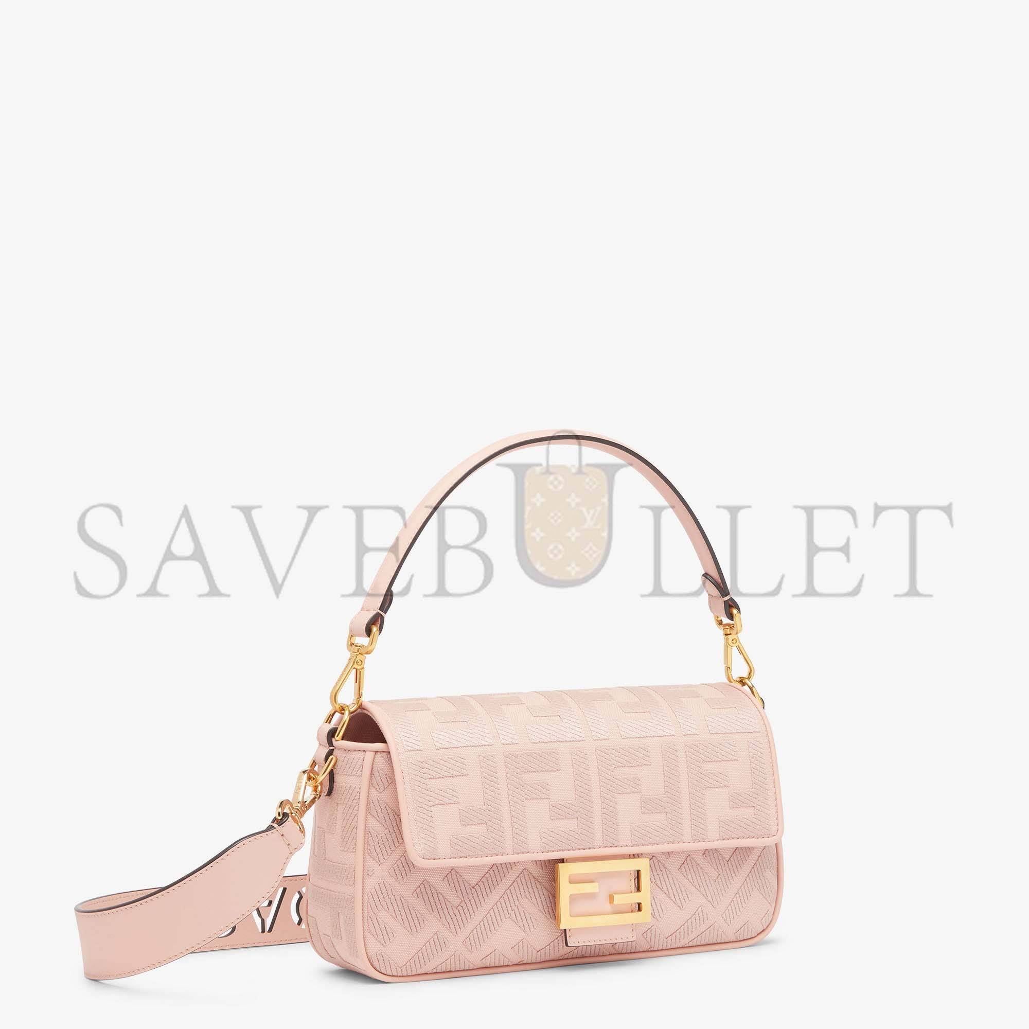 FENDI BAGUETTE - PINK FF CANVAS BAG 8BR600AMCDF1J4A (27*15*6cm) FENDI BAGUETTE - PINK FF CANVAS BAG 8BR600AMCDF1J4A (27*15*6cm)