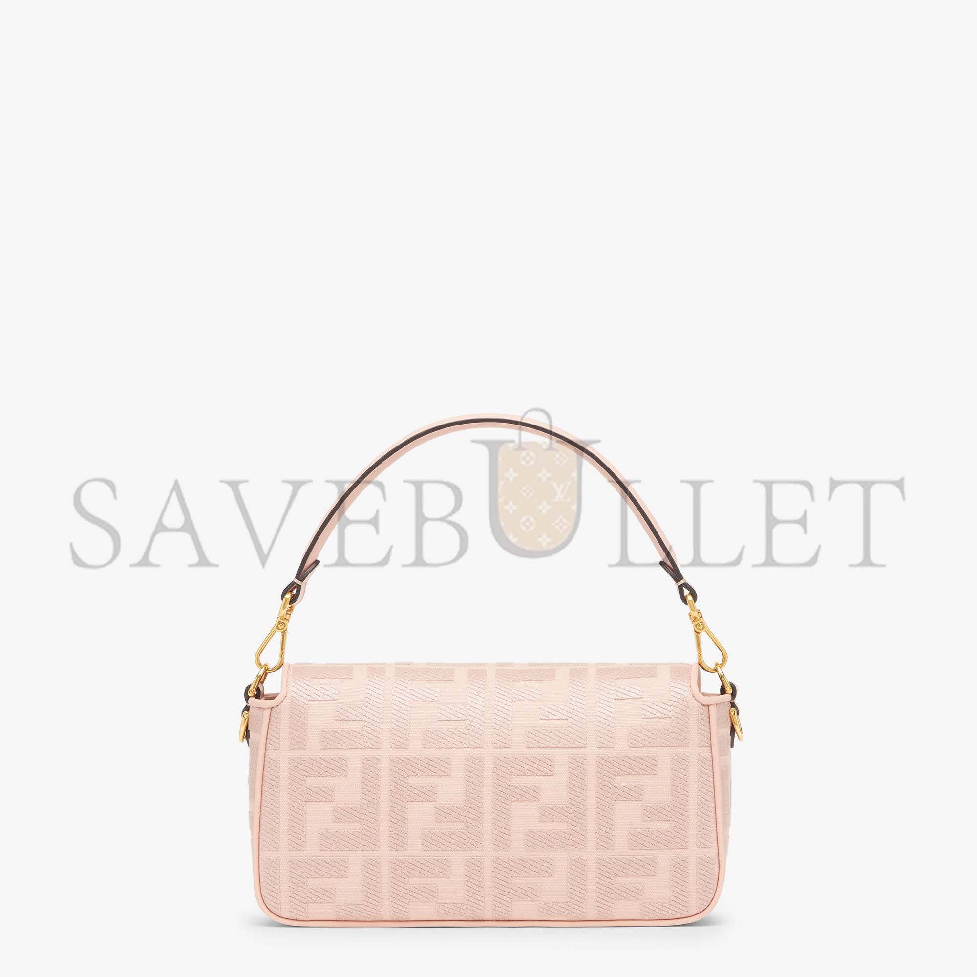 FENDI BAGUETTE - PINK FF CANVAS BAG 8BR600AMCDF1J4A (27*15*6cm) FENDI BAGUETTE - PINK FF CANVAS BAG 8BR600AMCDF1J4A (27*15*6cm)