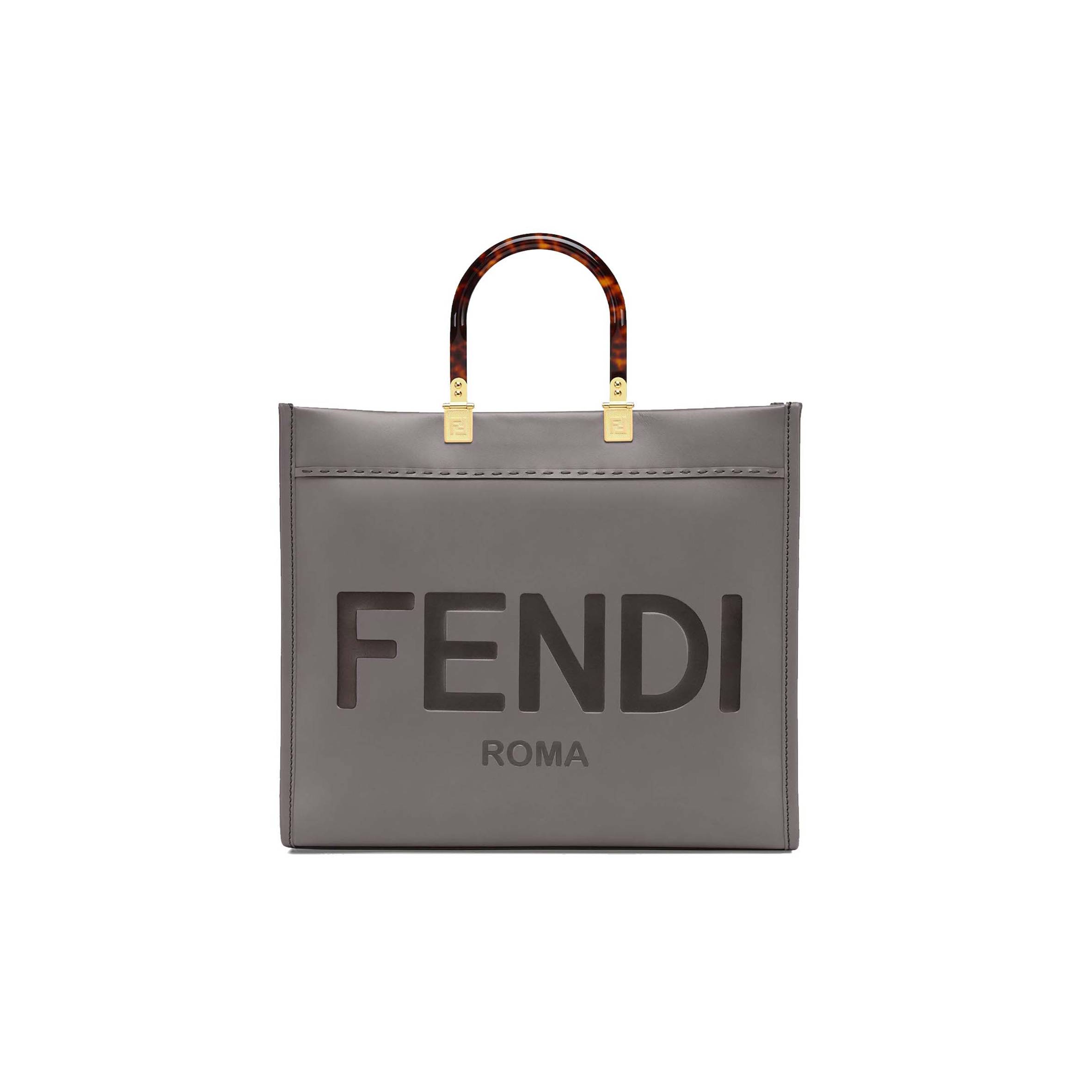 FENDI SUNSHINE MEDIUM - GRAY LEATHER SHOPPERI 8BH386ABVLF1BZC (35*31*17cm) FENDI SUNSHINE MEDIUM - GRAY LEATHER SHOPPERI 8BH386ABVLF1BZC (35*31*17cm)