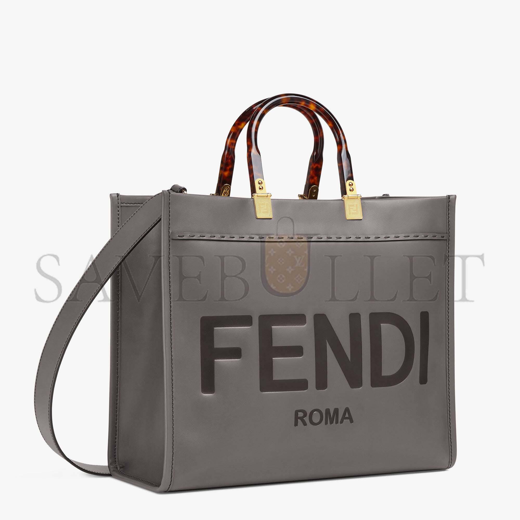 FENDI SUNSHINE MEDIUM - GRAY LEATHER SHOPPERI 8BH386ABVLF1BZC (35*31*17cm) FENDI SUNSHINE MEDIUM - GRAY LEATHER SHOPPERI 8BH386ABVLF1BZC (35*31*17cm)