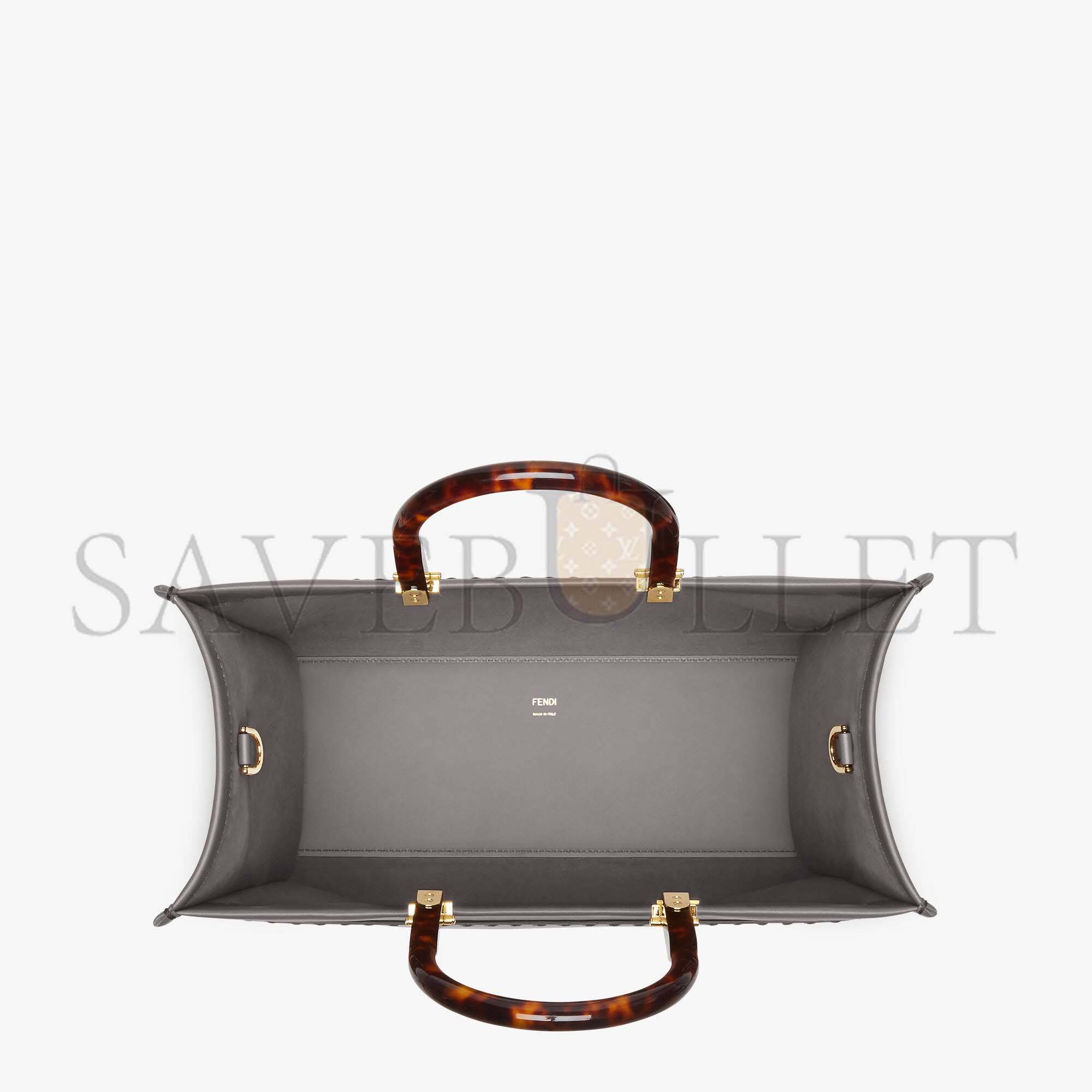 FENDI SUNSHINE MEDIUM - GRAY LEATHER SHOPPERI 8BH386ABVLF1BZC (35*31*17cm) FENDI SUNSHINE MEDIUM - GRAY LEATHER SHOPPERI 8BH386ABVLF1BZC (35*31*17cm)