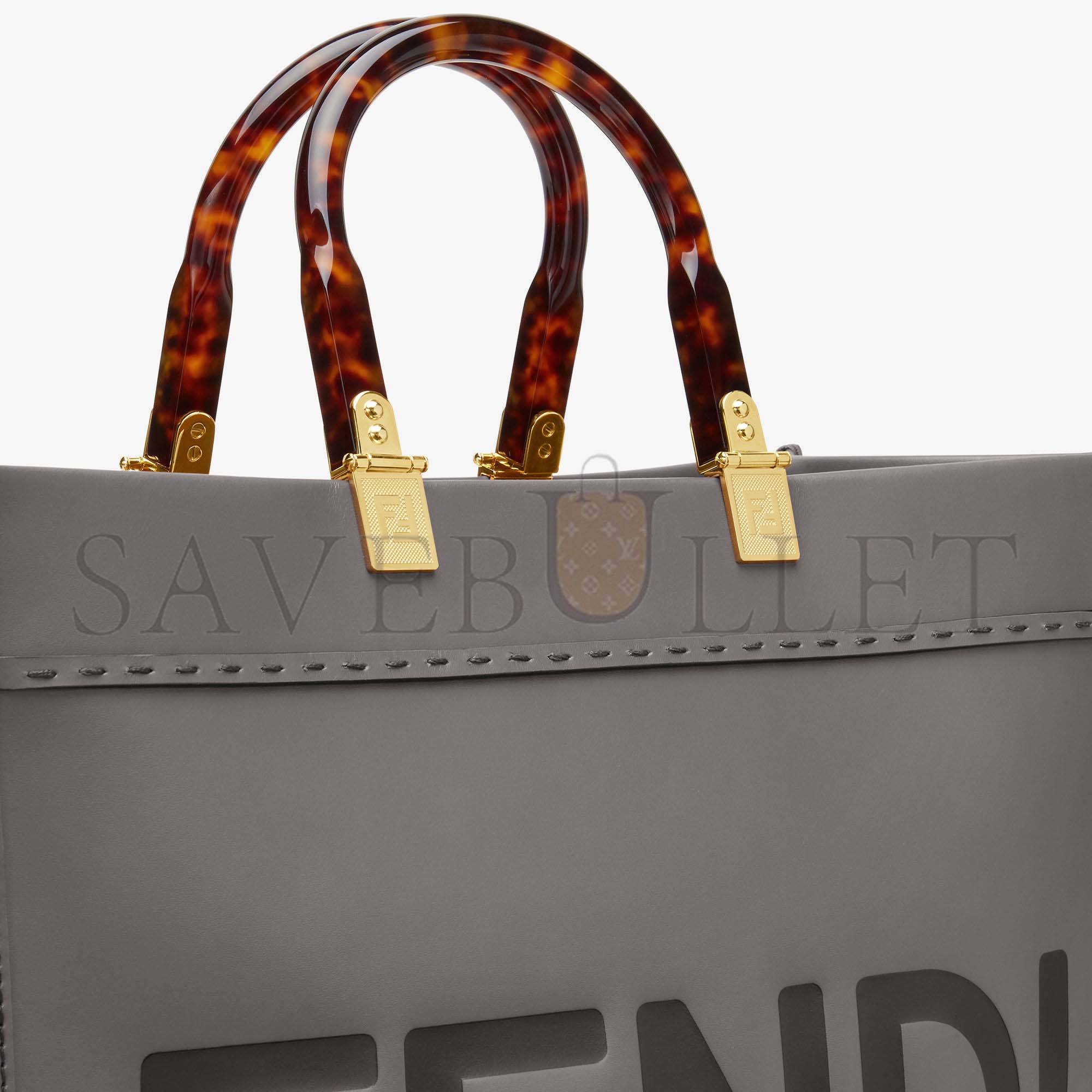 FENDI SUNSHINE MEDIUM - GRAY LEATHER SHOPPERI 8BH386ABVLF1BZC (35*31*17cm) FENDI SUNSHINE MEDIUM - GRAY LEATHER SHOPPERI 8BH386ABVLF1BZC (35*31*17cm)