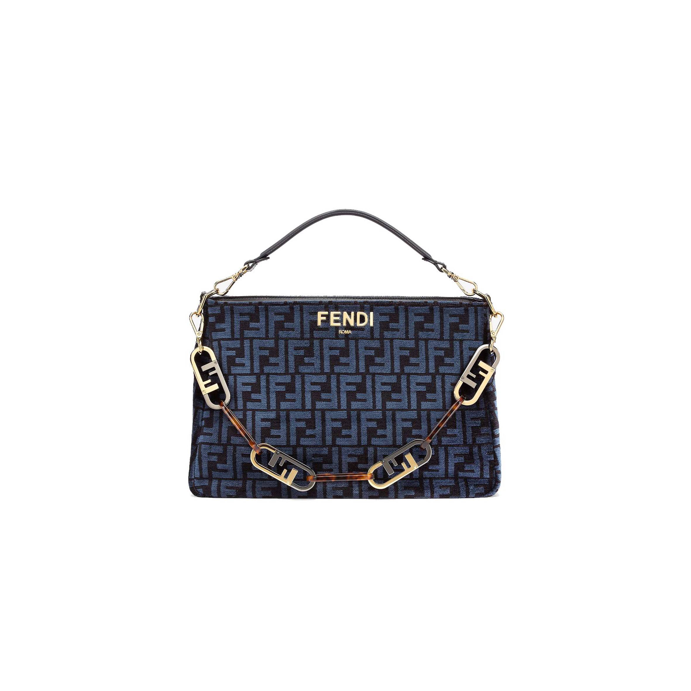 FENDI O’LOCK ZIPPER - DARK BLUE TAPESTRY FABRIC BAG 8BR805ALFVF1IVU (36*23.5*14cm) FENDI O’LOCK ZIPPER - DARK BLUE TAPESTRY FABRIC BAG 8BR805ALFVF1IVU (36*23.5*14cm)