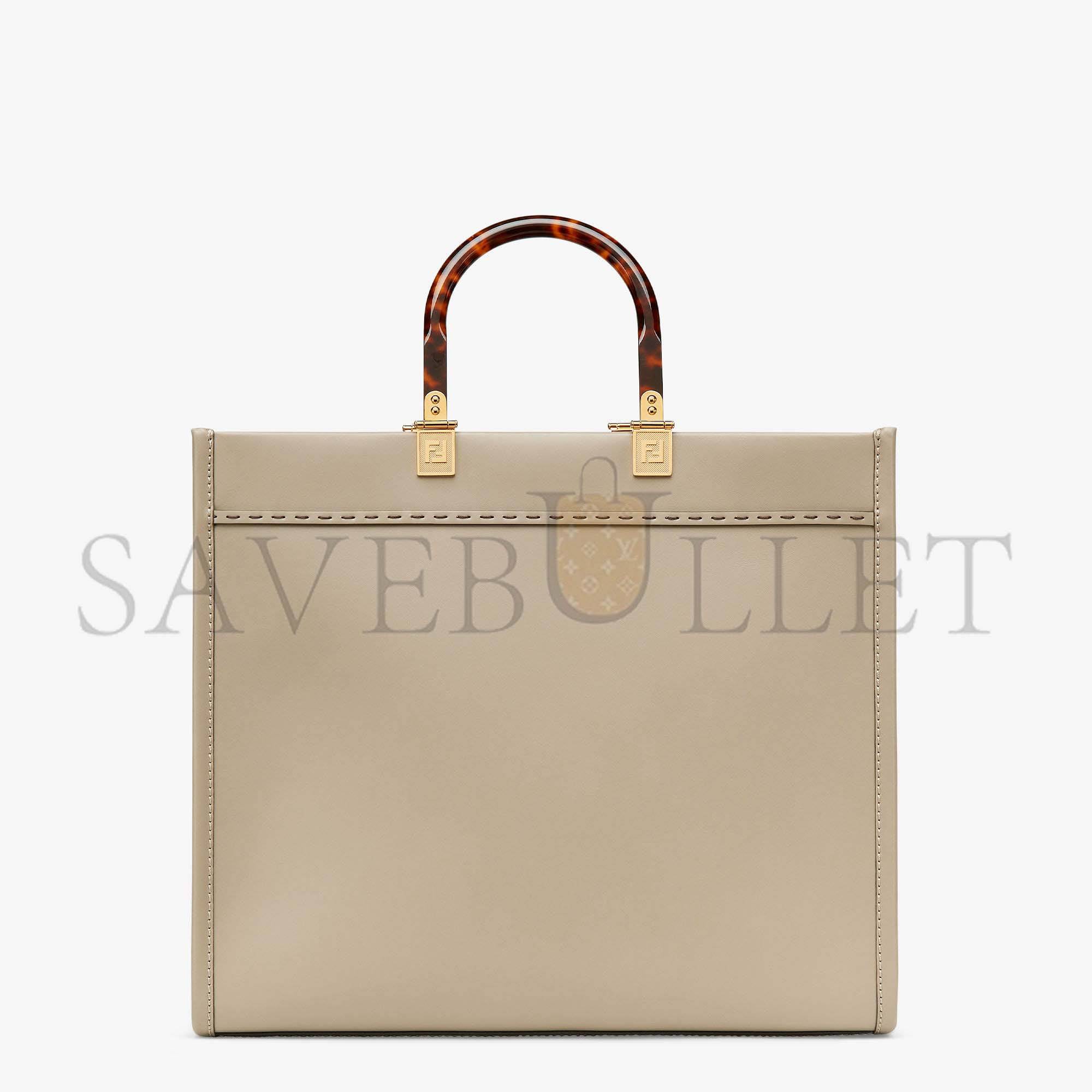 FENDI SUNSHINE MEDIUM - DOVE GRAY LEATHER SHOPPER 8BH386ABVLF0E65 (35*31*17cm) FENDI SUNSHINE MEDIUM - DOVE GRAY LEATHER SHOPPER 8BH386ABVLF0E65 (35*31*17cm)