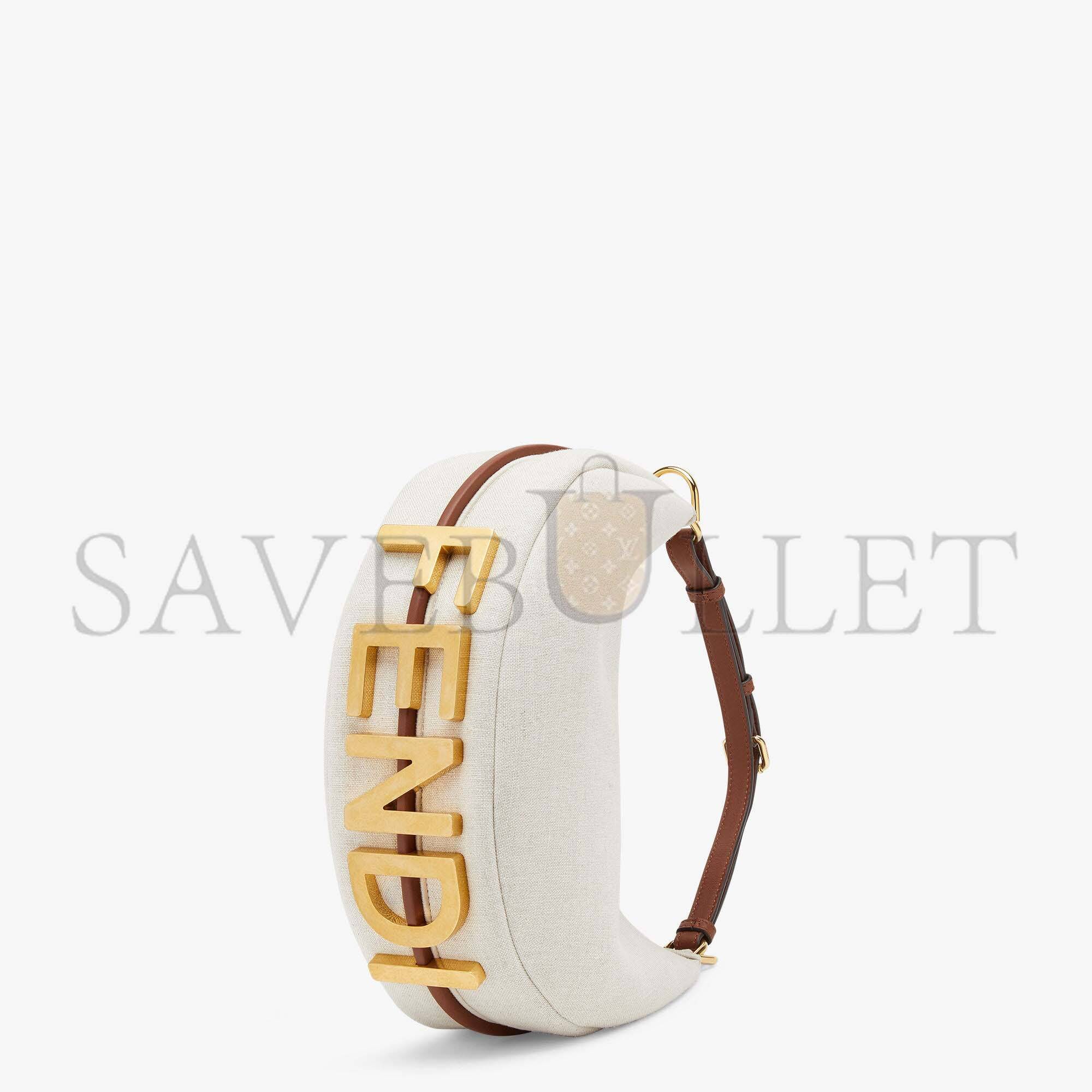 MEDIUM FENDI GRAPHY SMALL - WHITE CANVAS BAG 8BR798AKK1F1I3N (29*24.5*10cm) MEDIUM FENDI GRAPHY SMALL - WHITE CANVAS BAG 8BR798AKK1F1I3N (29*24.5*10cm)