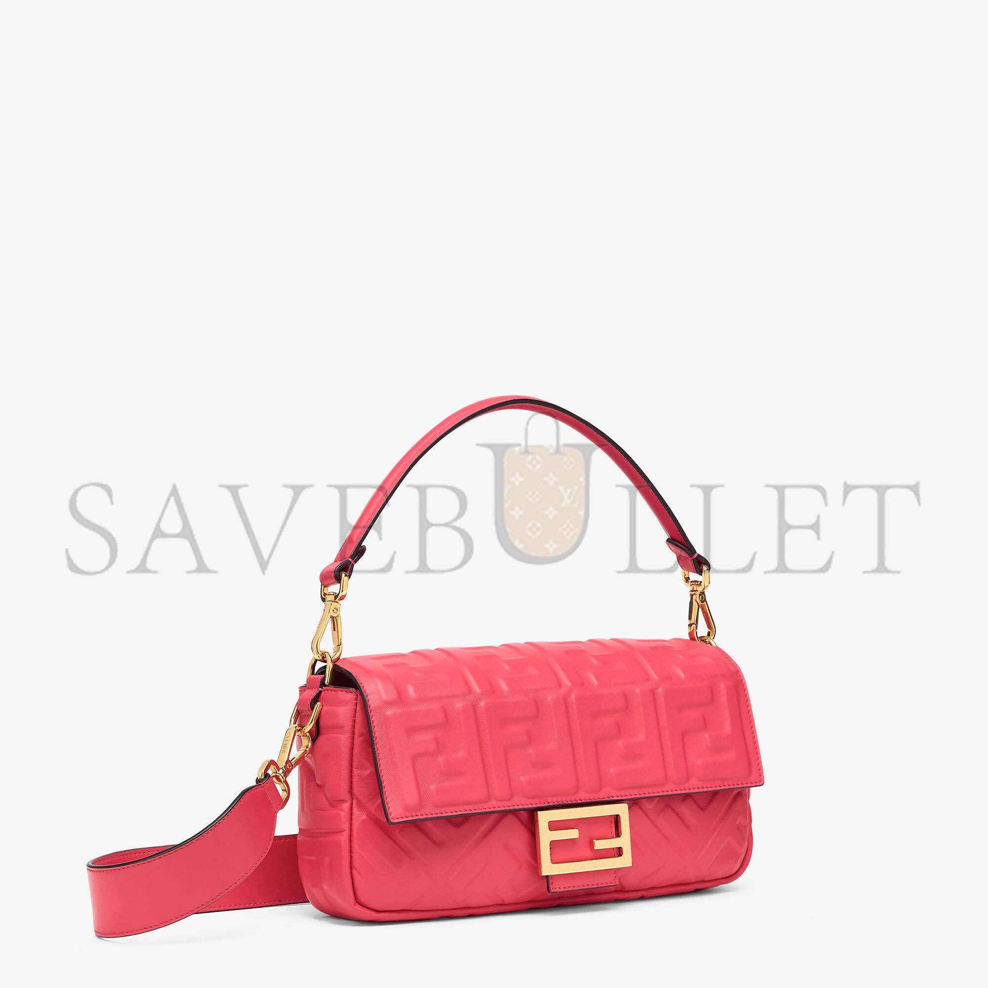 FENDI BAGUETTE - RED NAPPA LEATHER BAG 8BR600A72VF1844 (27*15*6cm) FENDI BAGUETTE - RED NAPPA LEATHER BAG 8BR600A72VF1844 (27*15*6cm)