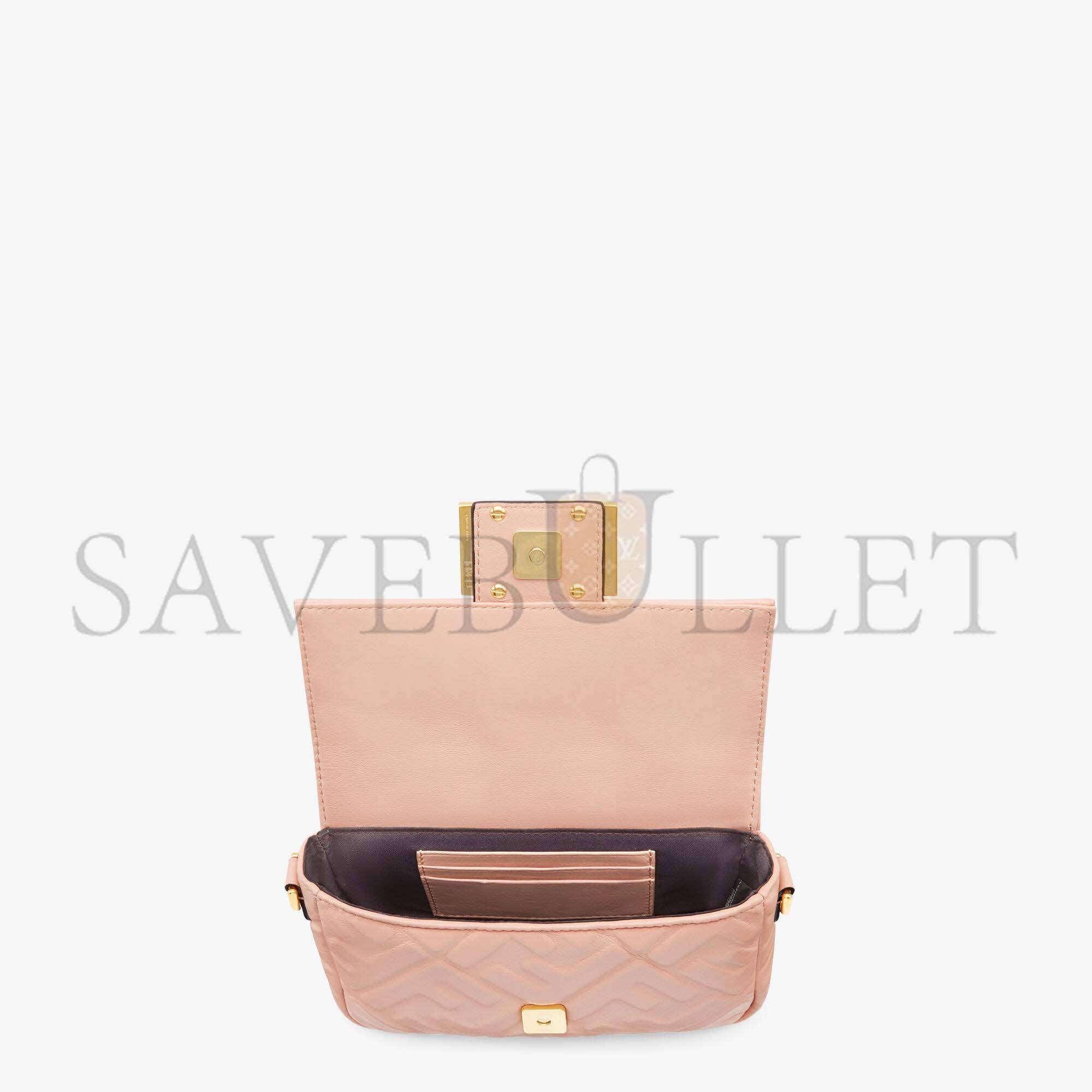FENDI BAGUETTE MINI - PINK NAPPA LEATHER BAG 8BS017A72VF19PQ (19*11.5*4cm) FENDI BAGUETTE MINI - PINK NAPPA LEATHER BAG 8BS017A72VF19PQ (19*11.5*4cm)