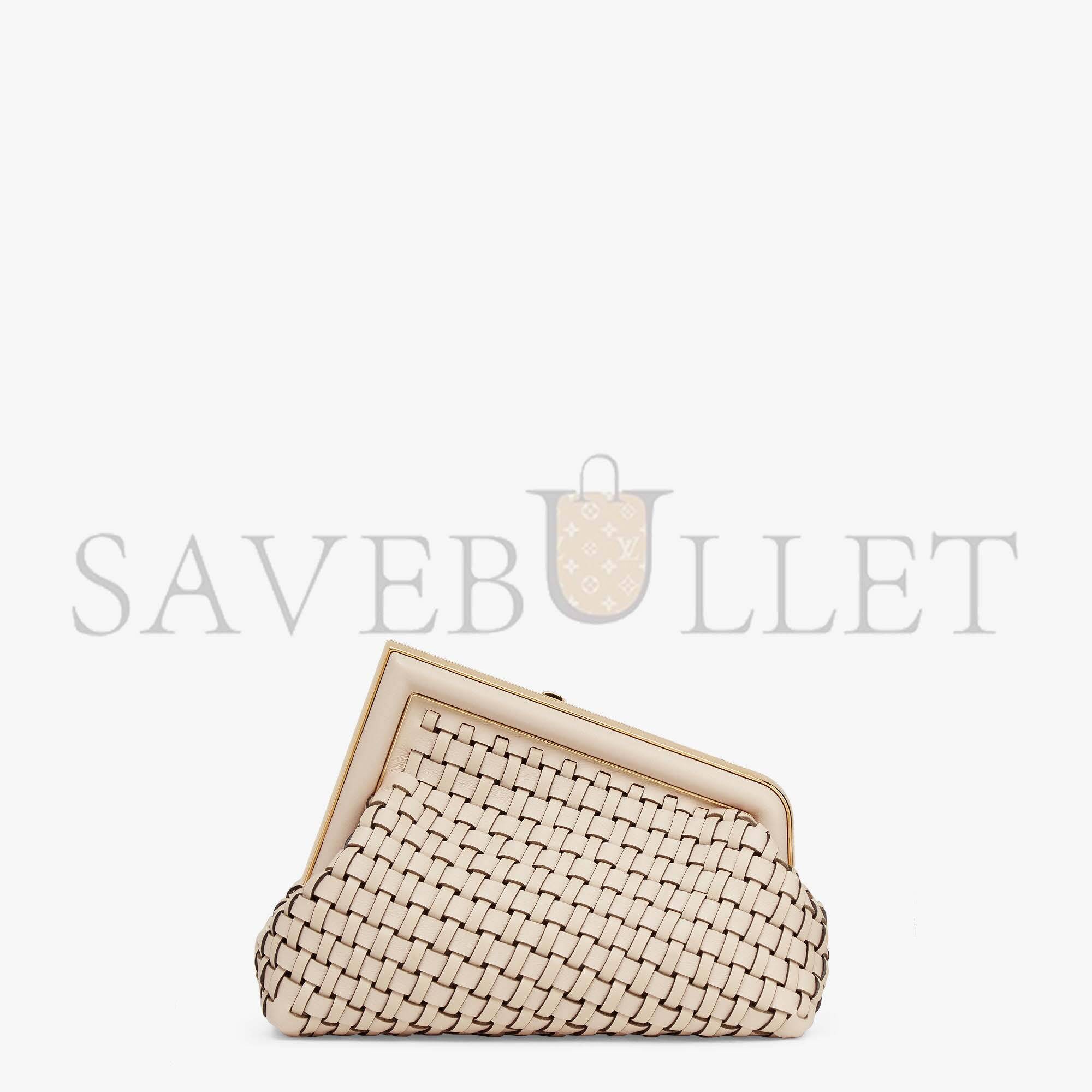 FENDI FIRST SMALL - BEIGE BRAIDED LEATHER BAG 8BP129ALOXF19PN (26*18*9.5cm) FENDI FIRST SMALL - BEIGE BRAIDED LEATHER BAG 8BP129ALOXF19PN (26*18*9.5cm)