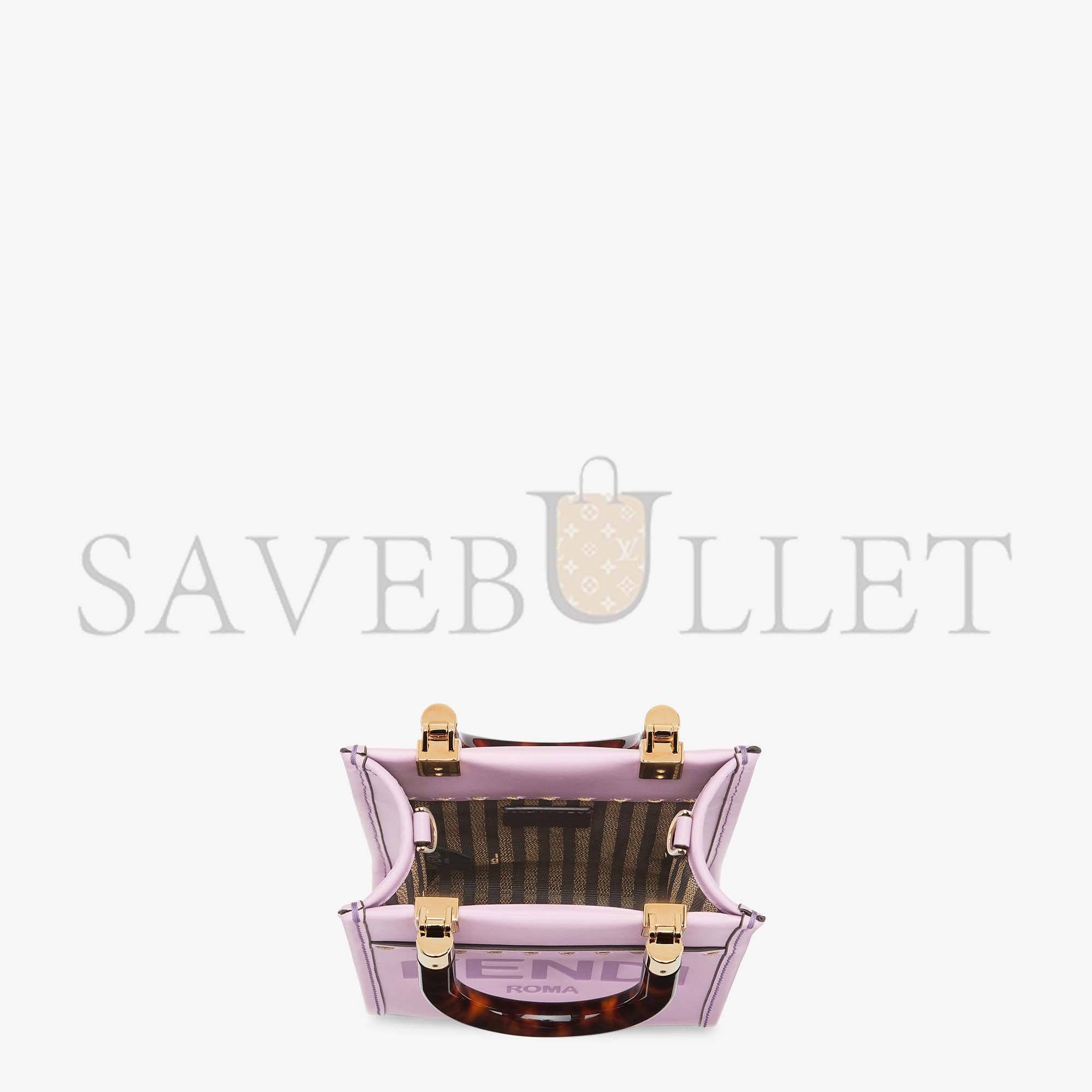 FENDI MINI SUNSHINE SHOPPER - LILAC LEATHER MINI BAG 8BS051ABVLF1HOV (18*13*6.5cm) FENDI MINI SUNSHINE SHOPPER - LILAC LEATHER MINI BAG 8BS051ABVLF1HOV (18*13*6.5cm)