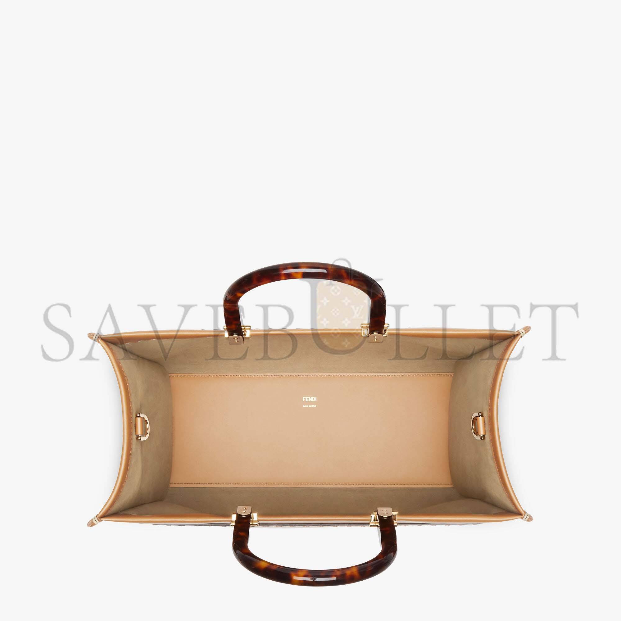 FENDI SUNSHINE MEDIUM - LIGHT BROWN LEATHER AND ELAPHE SHOPPER BAG 8BH386AHN5F1FEO (35*31*17cm) FENDI SUNSHINE MEDIUM - LIGHT BROWN LEATHER AND ELAPHE SHOPPER BAG 8BH386AHN5F1FEO (35*31*17cm)