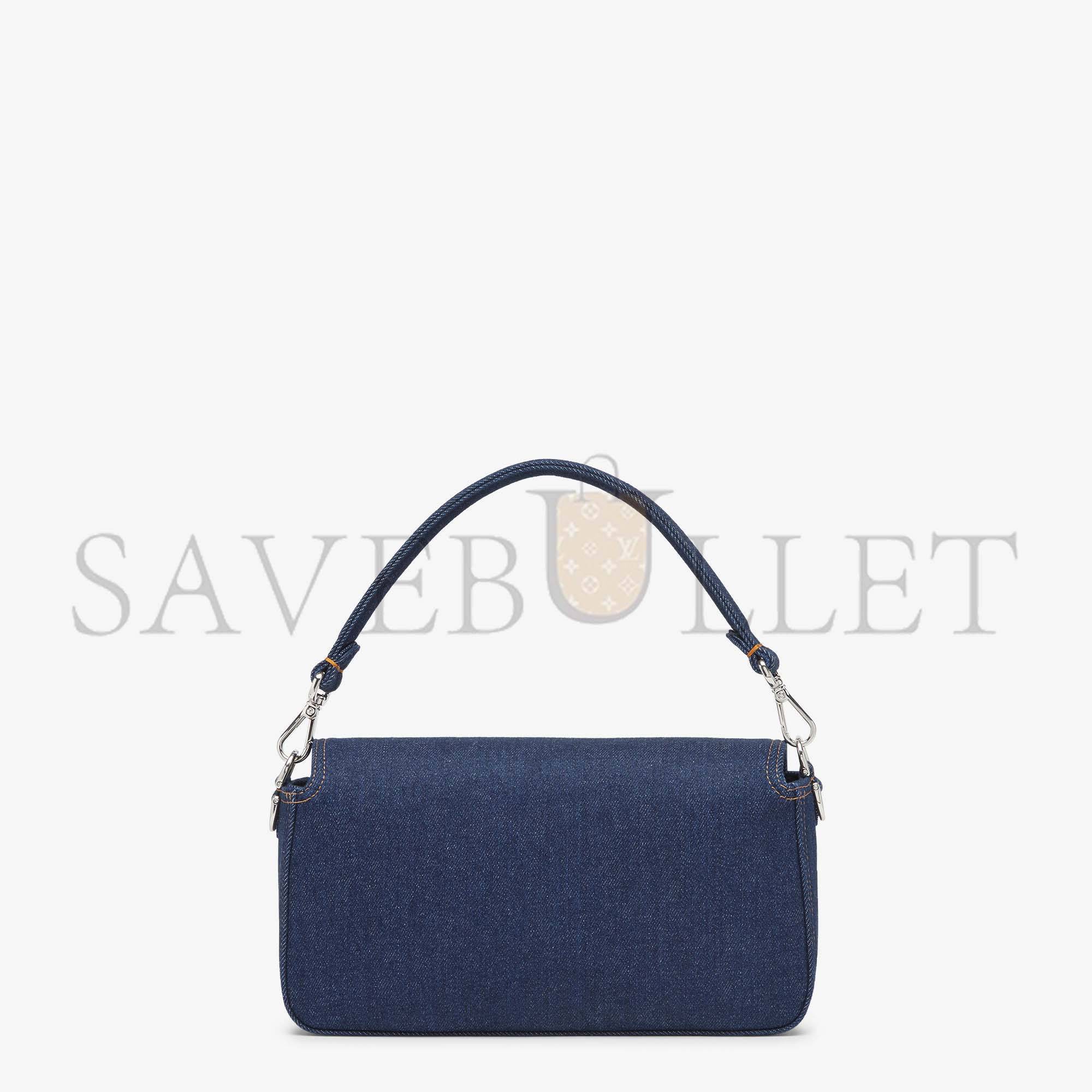 FENDI BAGUETTE - RE-EDITION BAG IN BLUE DENIM 8BR600AL9WF0KR1 (27*15*6cm) FENDI BAGUETTE - RE-EDITION BAG IN BLUE DENIM 8BR600AL9WF0KR1 (27*15*6cm)