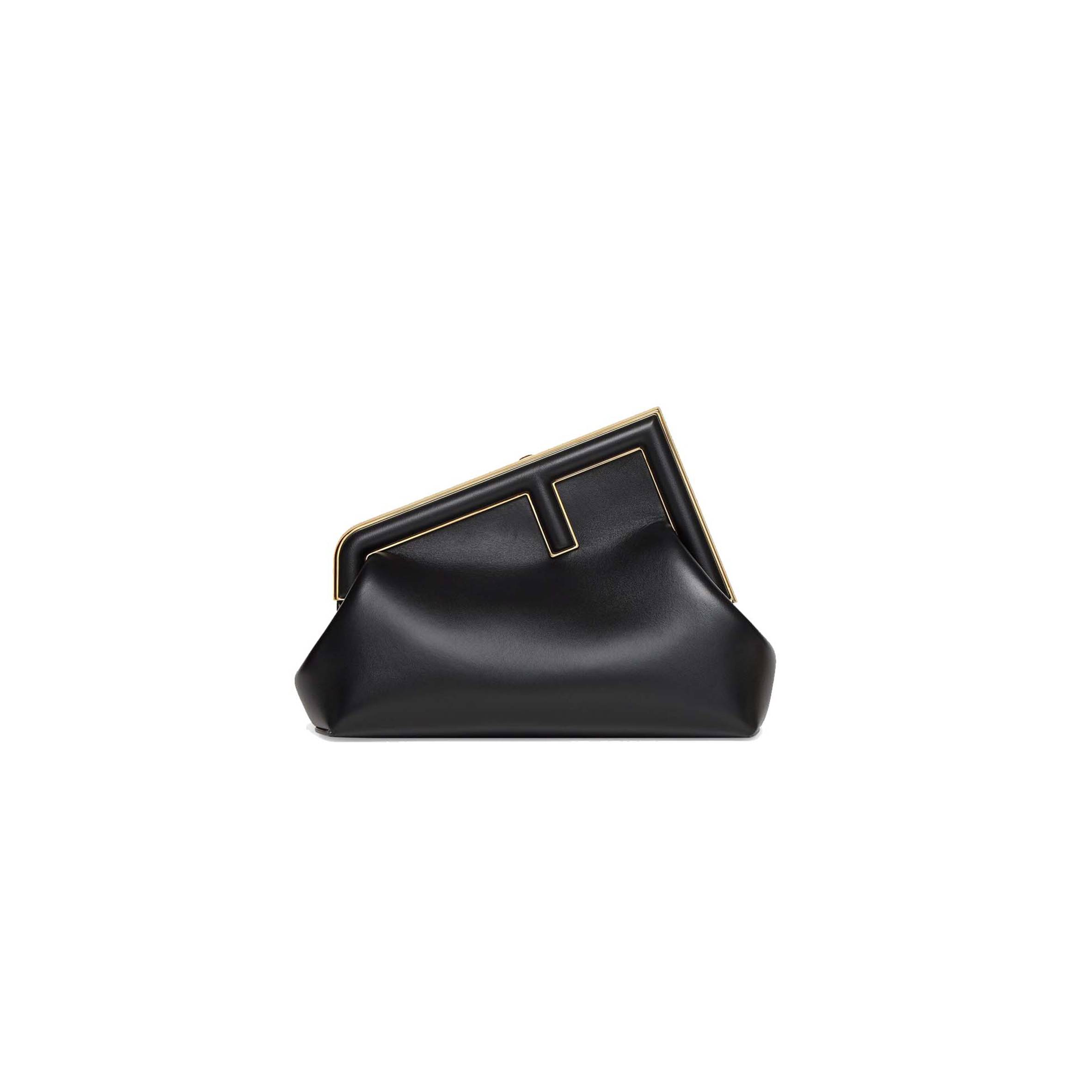 FENDI FIRST MIDI - BLACK LEATHER BAG 8BP137ABVEF0KUR (30*20*14cm) FENDI FIRST MIDI - BLACK LEATHER BAG 8BP137ABVEF0KUR (30*20*14cm)