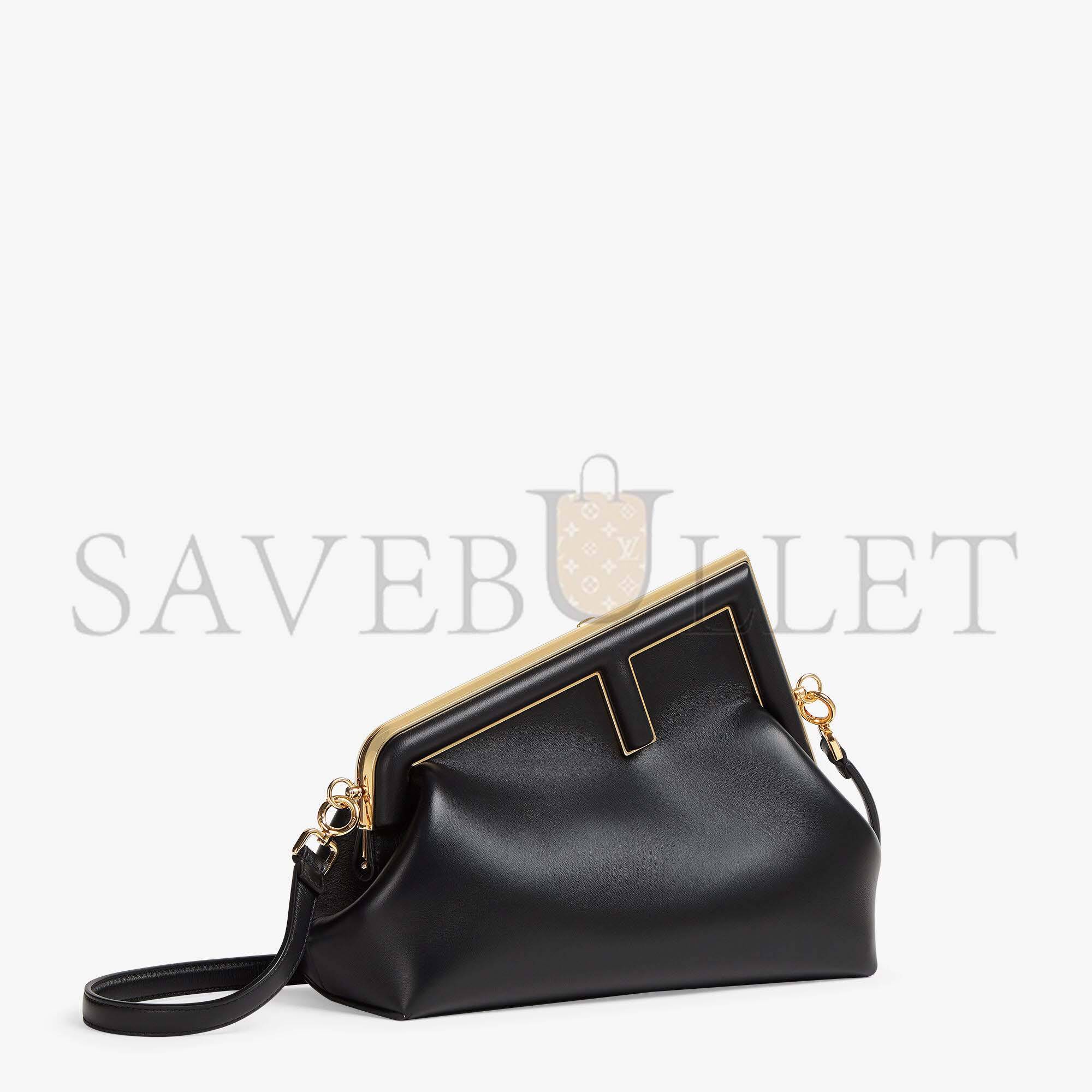 FENDI FIRST MIDI - BLACK LEATHER BAG 8BP137ABVEF0KUR (30*20*14cm) FENDI FIRST MIDI - BLACK LEATHER BAG 8BP137ABVEF0KUR (30*20*14cm)