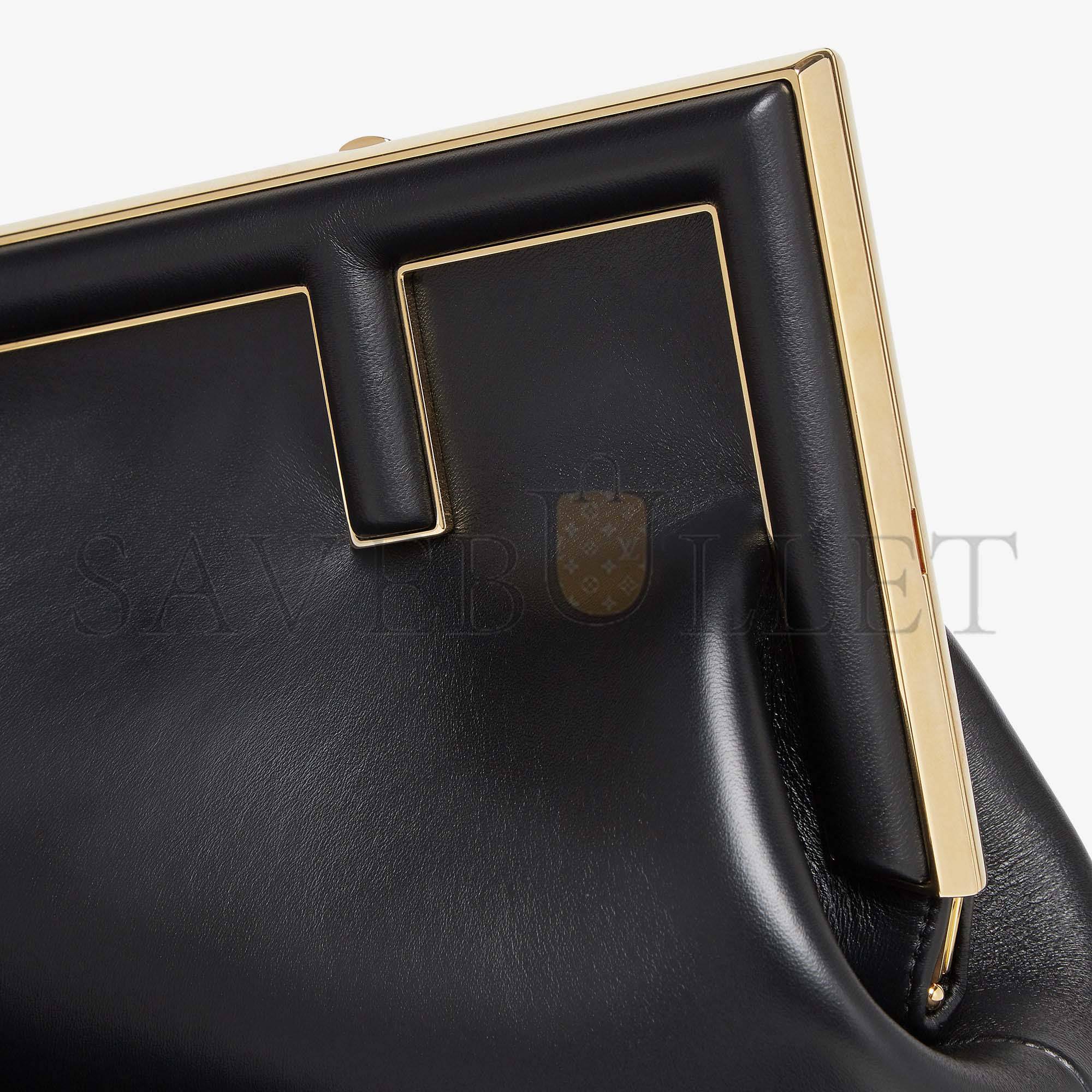 FENDI FIRST MIDI - BLACK LEATHER BAG 8BP137ABVEF0KUR (30*20*14cm) FENDI FIRST MIDI - BLACK LEATHER BAG 8BP137ABVEF0KUR (30*20*14cm)
