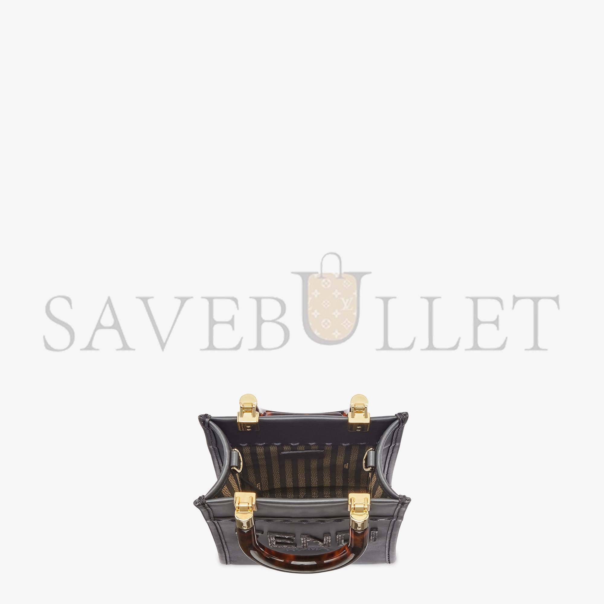 FENDI MINI SUNSHINE SHOPPER - DARK GRAY LEATHER AND ELAPHE MINI-BAG 8BS051AHN5F1DMK (18*13*6.5cm) FENDI MINI SUNSHINE SHOPPER - DARK GRAY LEATHER AND ELAPHE MINI-BAG 8BS051AHN5F1DMK (18*13*6.5cm)
