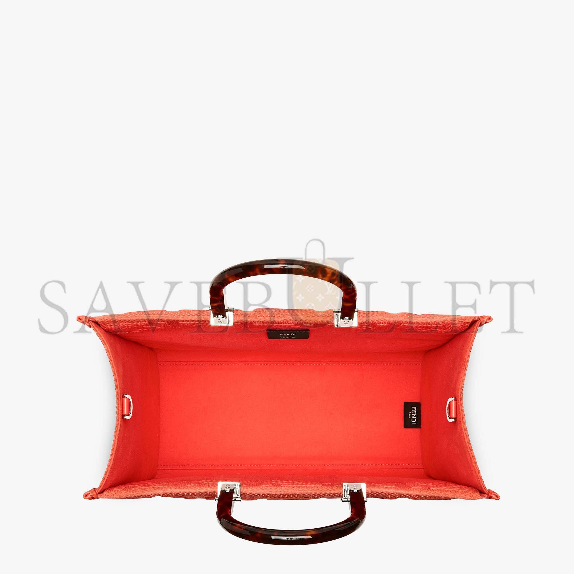 FENDI SUNSHINE MEDIUM - RED FF FABRIC SHOPPER 8BH386AHWCF0PG3 (35*31*17cm) FENDI SUNSHINE MEDIUM - RED FF FABRIC SHOPPER 8BH386AHWCF0PG3 (35*31*17cm)