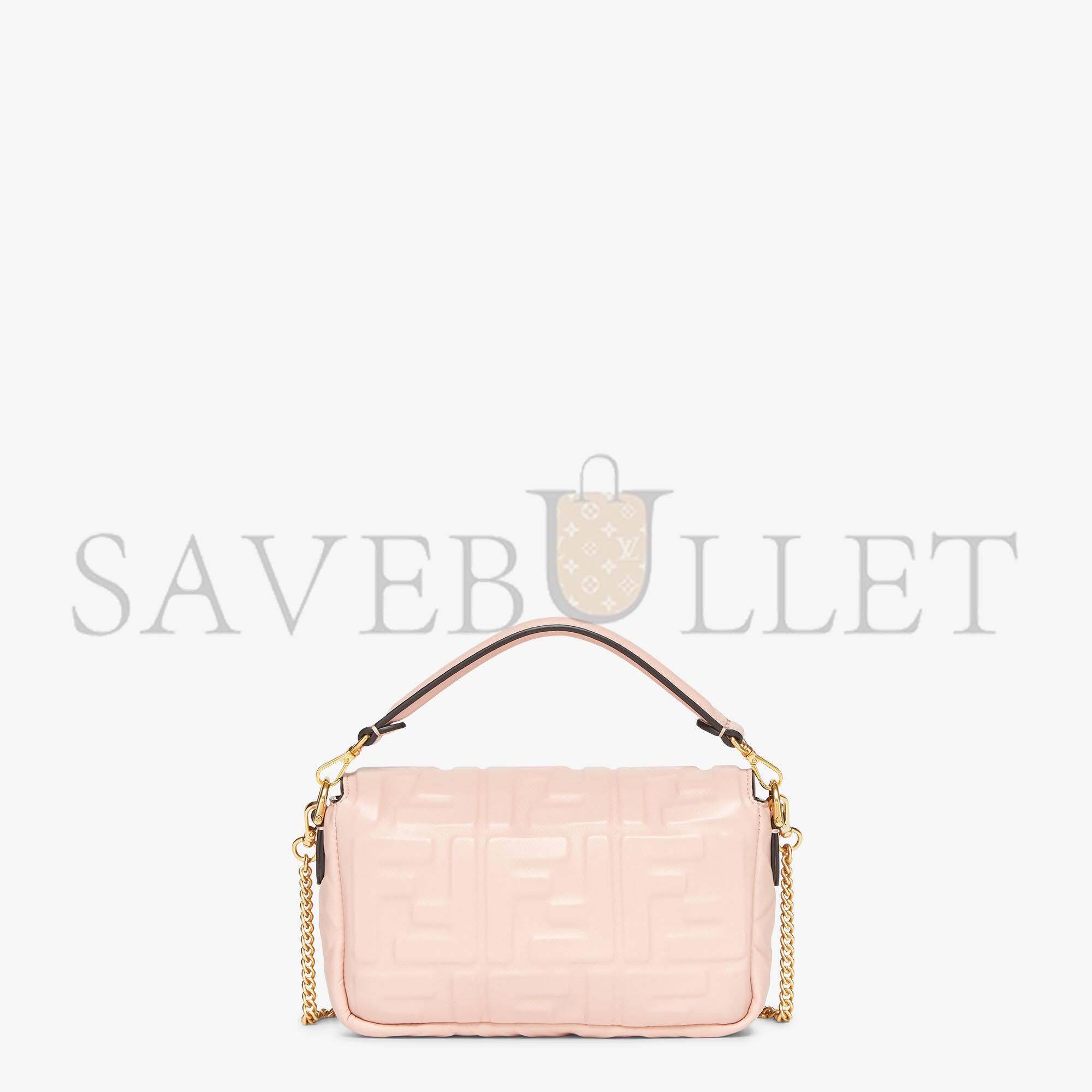FENDI BAGUETTE MINI - PINK NAPPA LEATHER BAG 8BS017A72VF1JCJ (19*11.5*4cm) FENDI BAGUETTE MINI - PINK NAPPA LEATHER BAG 8BS017A72VF1JCJ (19*11.5*4cm)