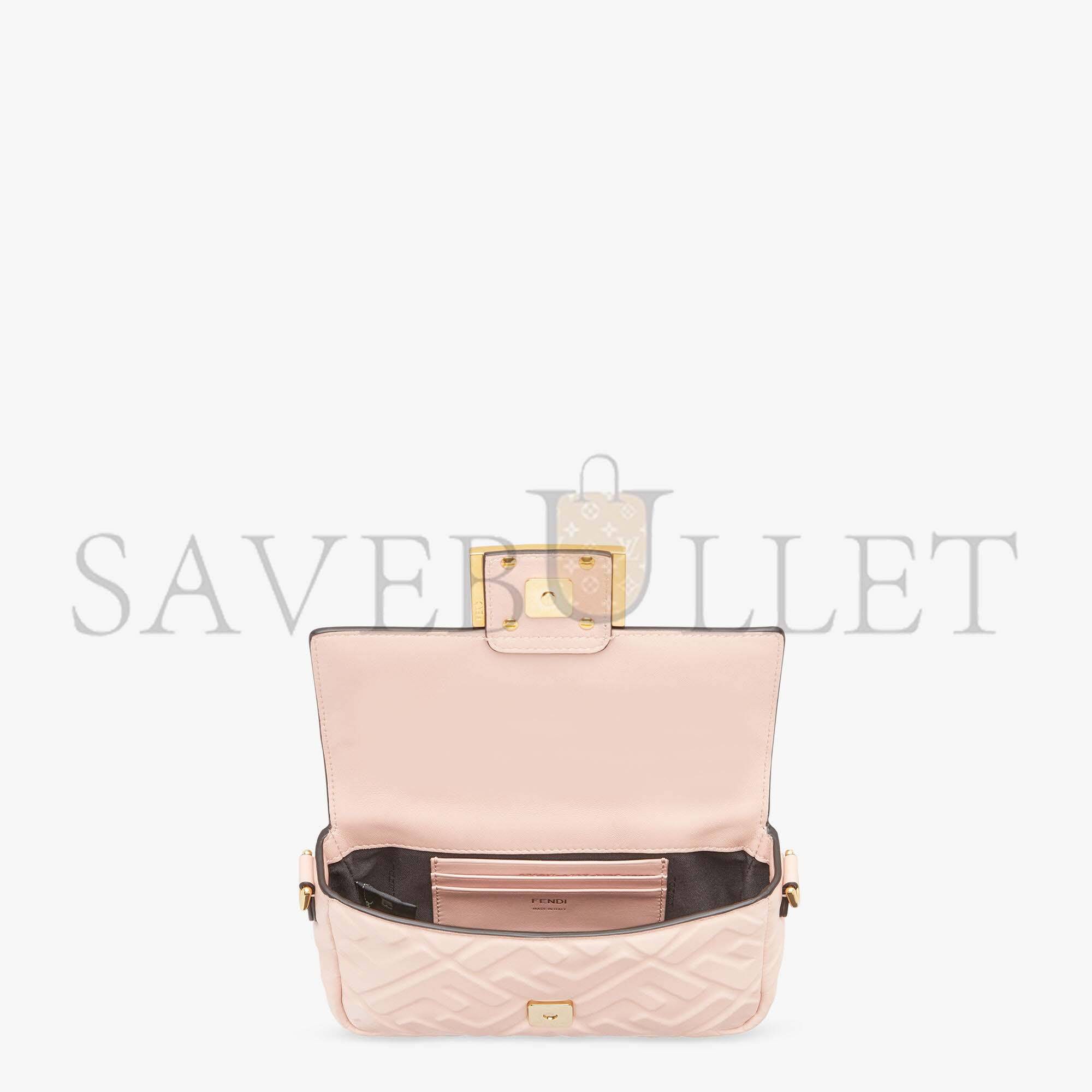 FENDI BAGUETTE MINI - PINK NAPPA LEATHER BAG 8BS017A72VF1JCJ (19*11.5*4cm) FENDI BAGUETTE MINI - PINK NAPPA LEATHER BAG 8BS017A72VF1JCJ (19*11.5*4cm)