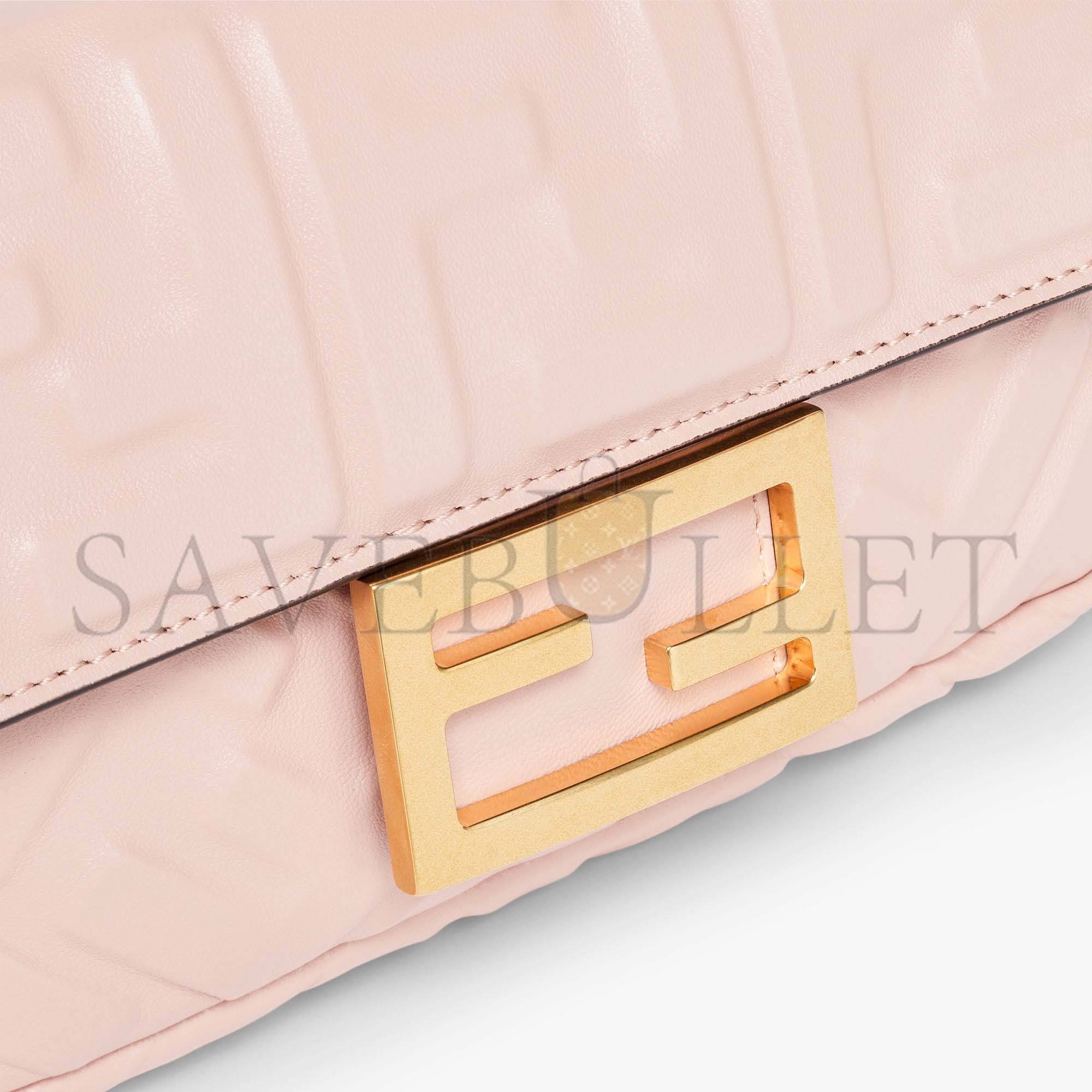 FENDI BAGUETTE MINI - PINK NAPPA LEATHER BAG 8BS017A72VF1JCJ (19*11.5*4cm) FENDI BAGUETTE MINI - PINK NAPPA LEATHER BAG 8BS017A72VF1JCJ (19*11.5*4cm)