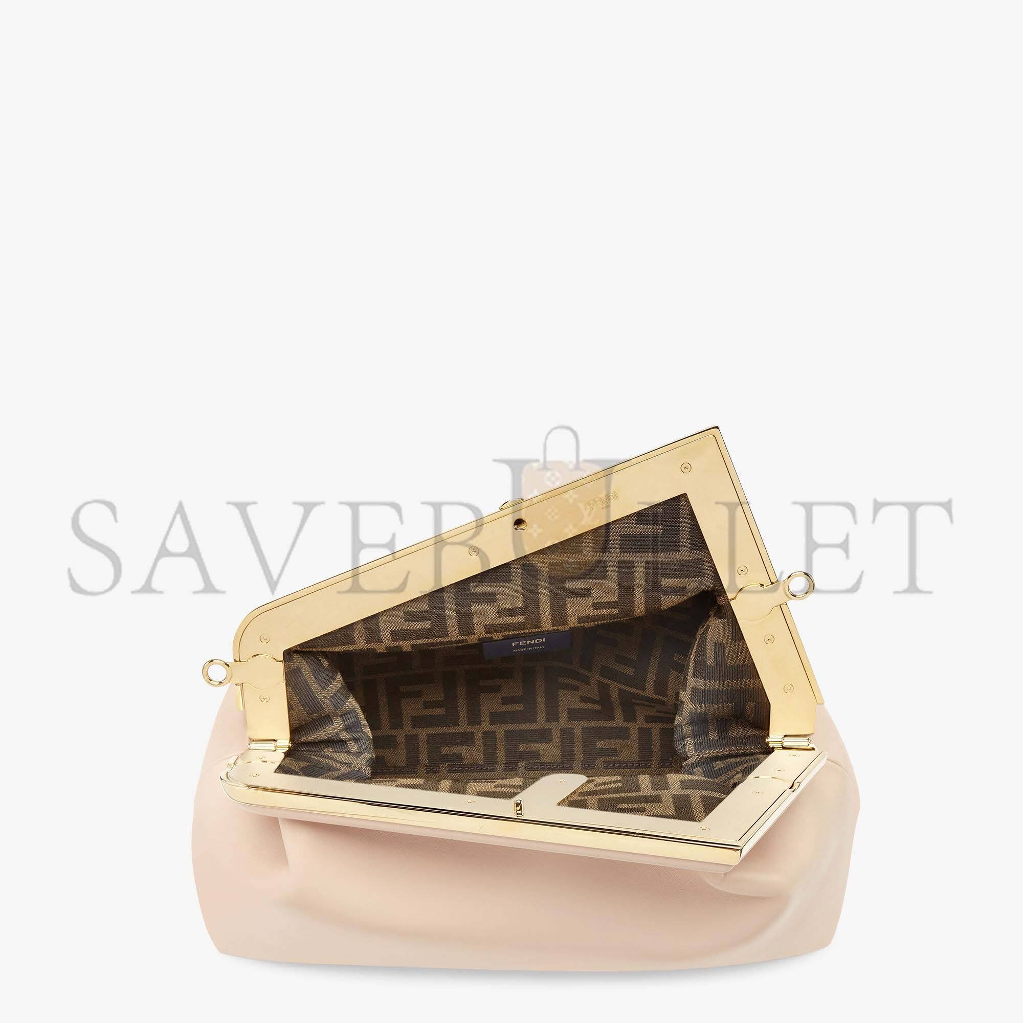FENDI FIRST MEDIUM - PALE PINK LEATHER BAG 8BP127ABVEF14N1 (32.5*23.5*15cm) FENDI FIRST MEDIUM - PALE PINK LEATHER BAG 8BP127ABVEF14N1 (32.5*23.5*15cm)