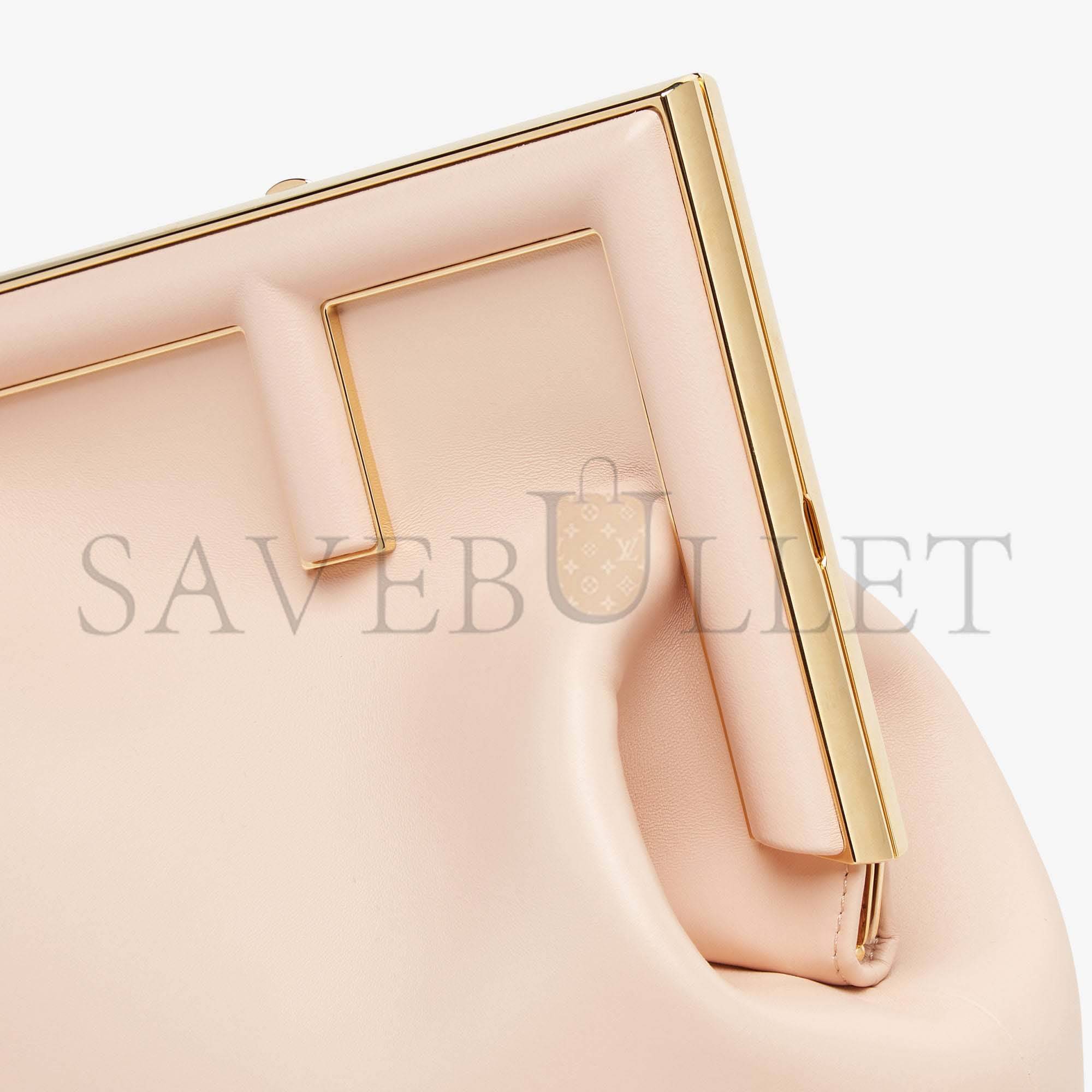 FENDI FIRST MEDIUM - PALE PINK LEATHER BAG 8BP127ABVEF14N1 (32.5*23.5*15cm) FENDI FIRST MEDIUM - PALE PINK LEATHER BAG 8BP127ABVEF14N1 (32.5*23.5*15cm)