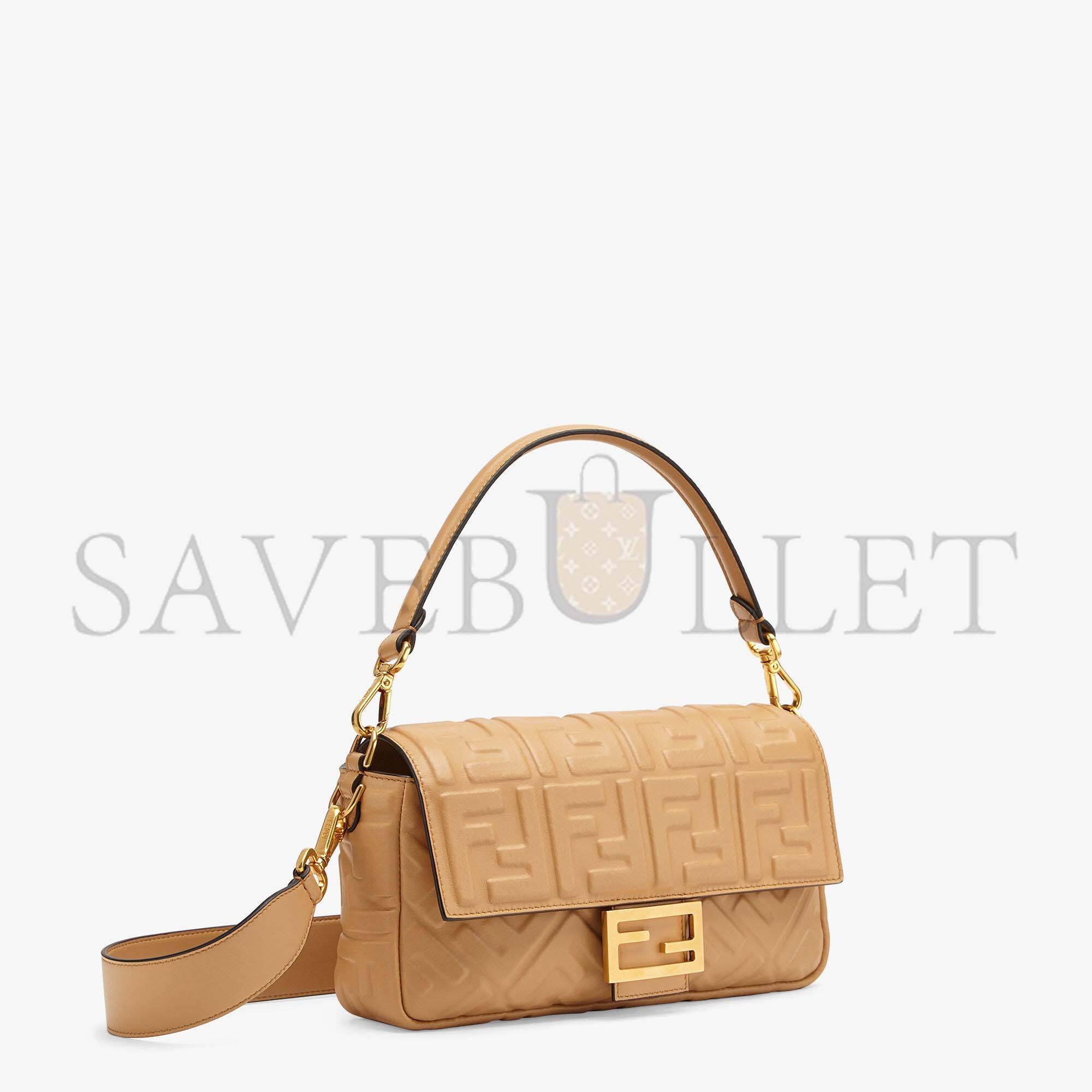 FENDI BAGUETTE - BEIGE LEATHER BAG 8BR600A72VF1BZ2 (27*15*6cm) FENDI BAGUETTE - BEIGE LEATHER BAG 8BR600A72VF1BZ2 (27*15*6cm)