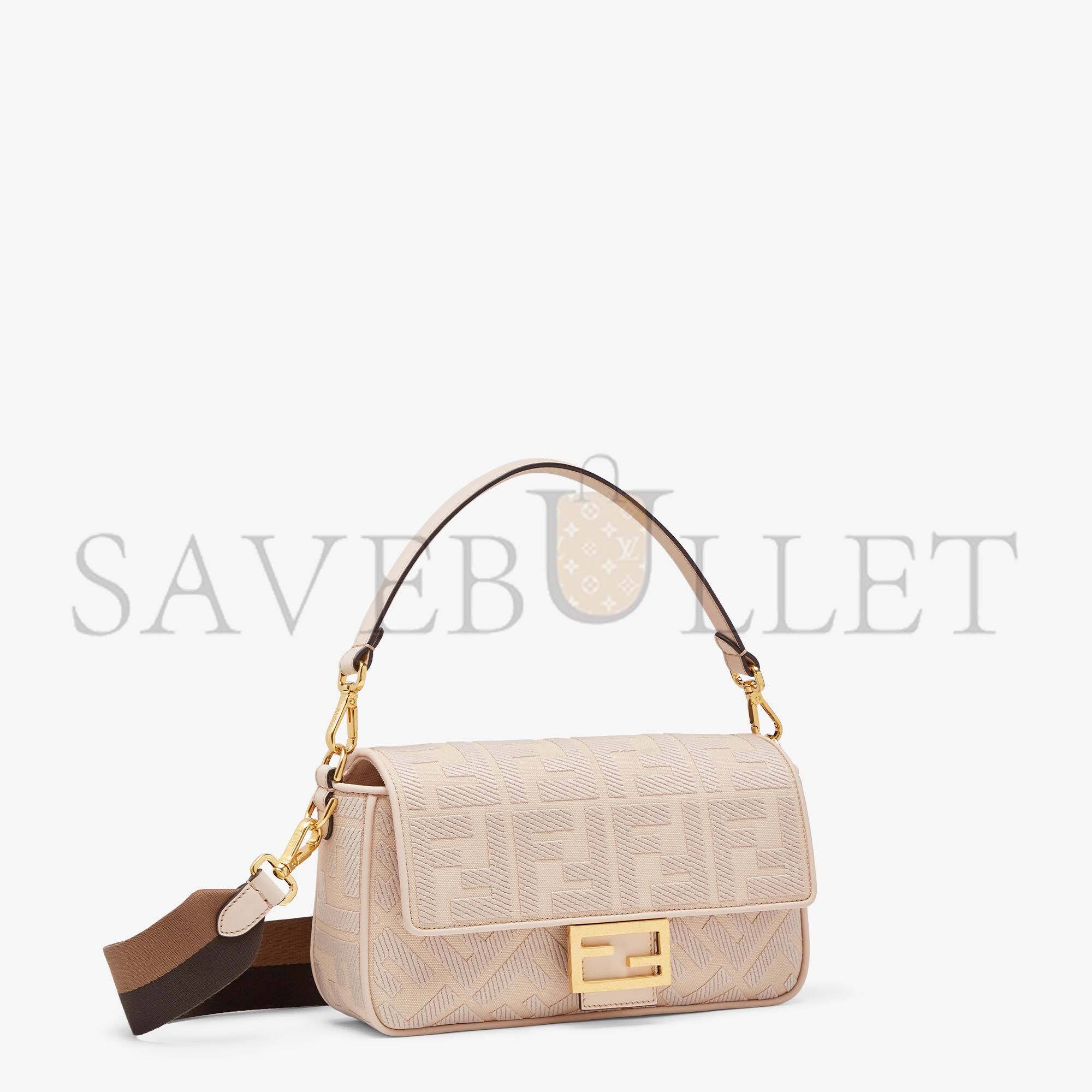 FENDI BAGUETTE - PINK FF CANVAS BAG 8BR600AC9OF1F7L (27*15*6cm) FENDI BAGUETTE - PINK FF CANVAS BAG 8BR600AC9OF1F7L (27*15*6cm)