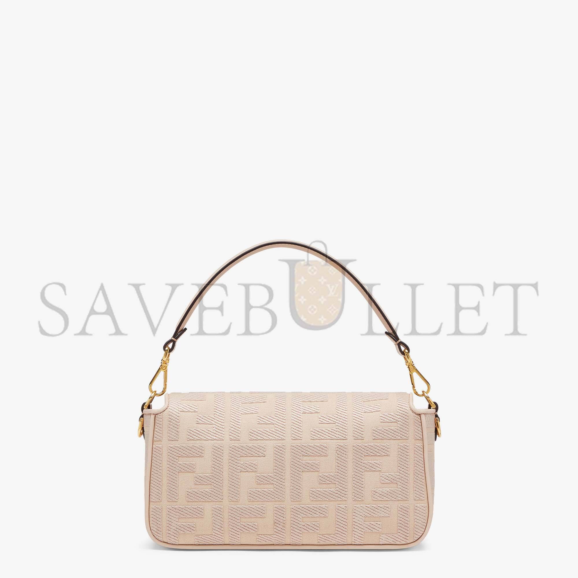 FENDI BAGUETTE - PINK FF CANVAS BAG 8BR600AC9OF1F7L (27*15*6cm) FENDI BAGUETTE - PINK FF CANVAS BAG 8BR600AC9OF1F7L (27*15*6cm)