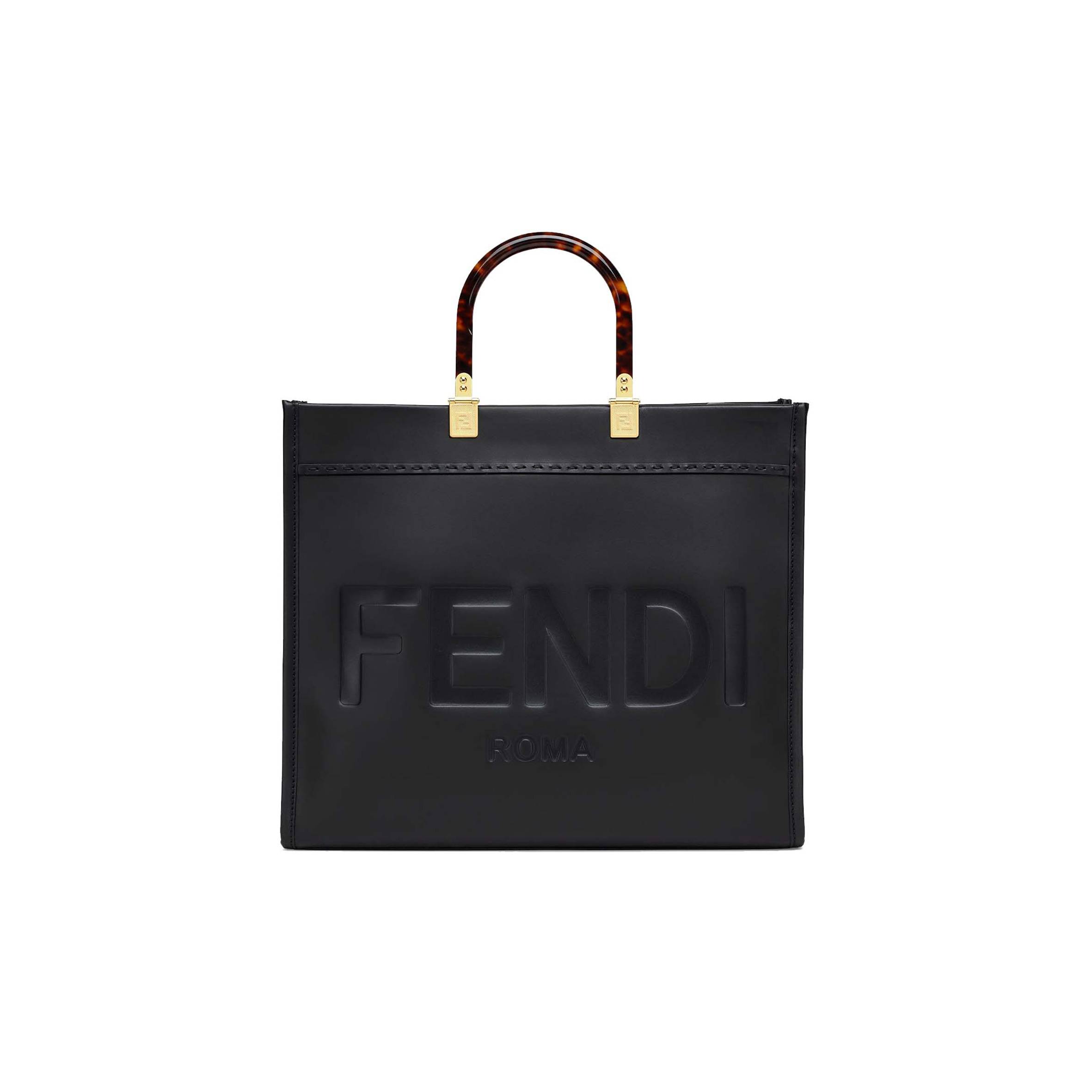 FENDI SUNSHINE MEDIUM - BLACK LEATHER SHOPPER 8BH386ABVLF0KUR (35*31*17cm) FENDI SUNSHINE MEDIUM - BLACK LEATHER SHOPPER 8BH386ABVLF0KUR (35*31*17cm)