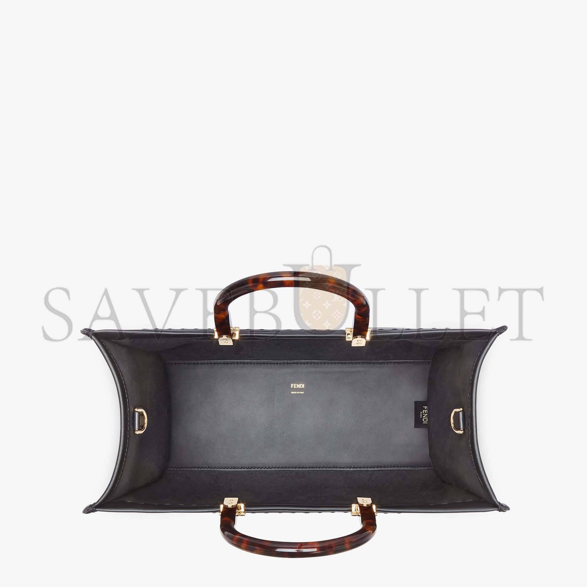 FENDI SUNSHINE MEDIUM - BLACK LEATHER SHOPPER 8BH386ABVLF0KUR (35*31*17cm) FENDI SUNSHINE MEDIUM - BLACK LEATHER SHOPPER 8BH386ABVLF0KUR (35*31*17cm)