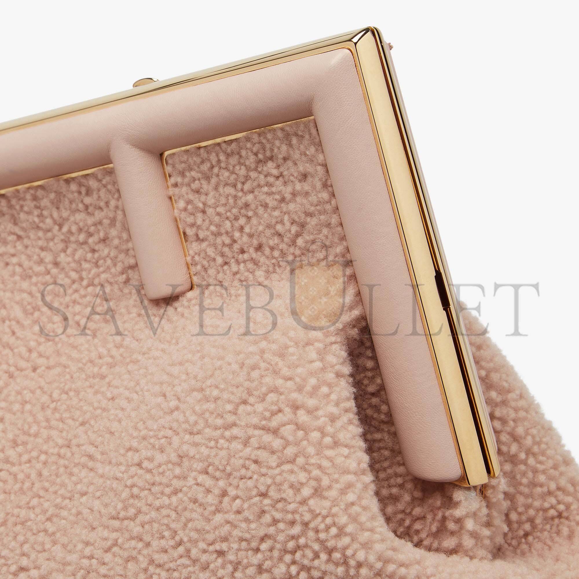 FENDI FIRST MEDIUM - PINK SHEEPSKIN BAG 8BP127AHNAF0H43 (32.5*23.5*15cm) FENDI FIRST MEDIUM - PINK SHEEPSKIN BAG 8BP127AHNAF0H43 (32.5*23.5*15cm)